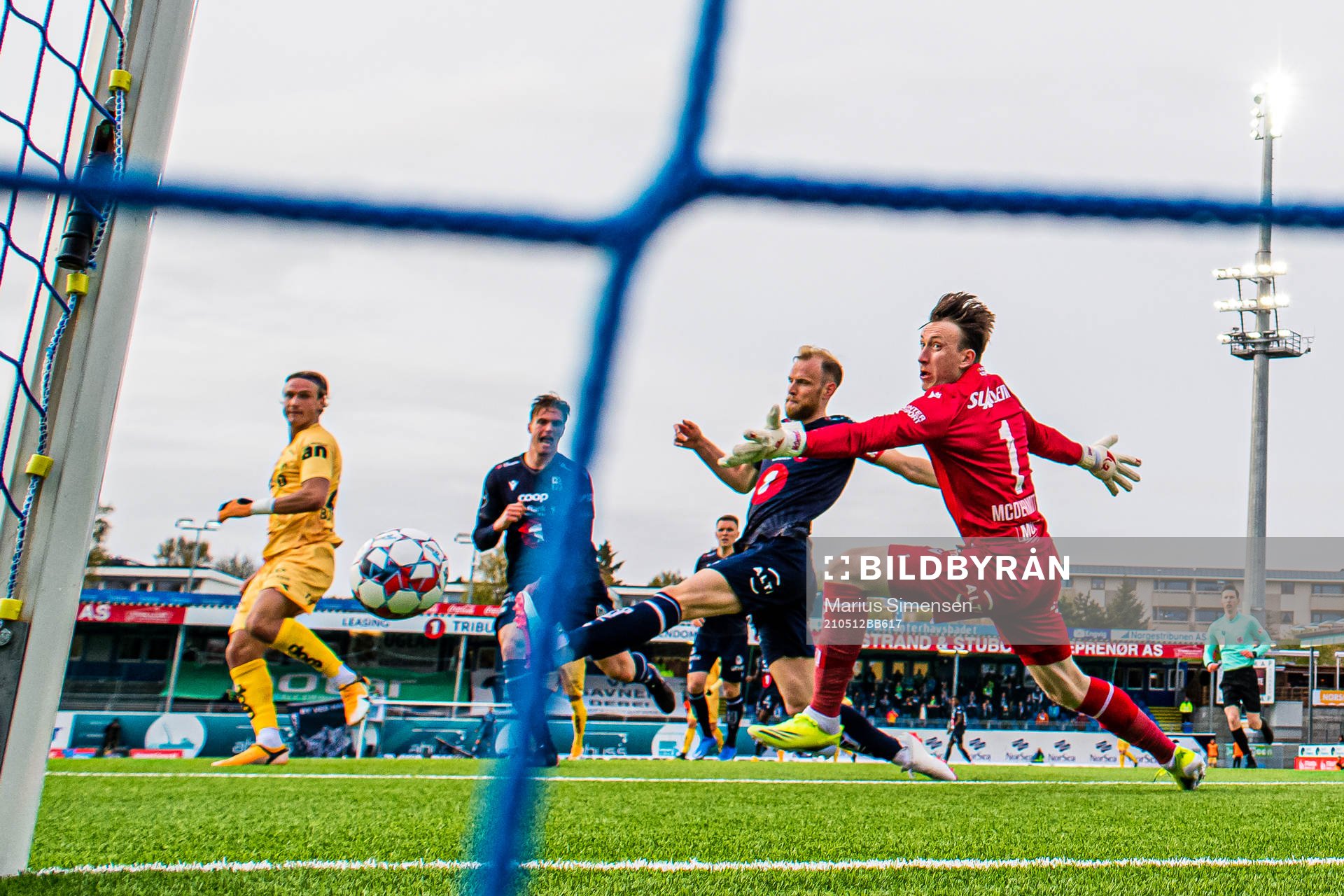 Erik Botheim of Bodø/Glimt scores the 0-2 goal behind