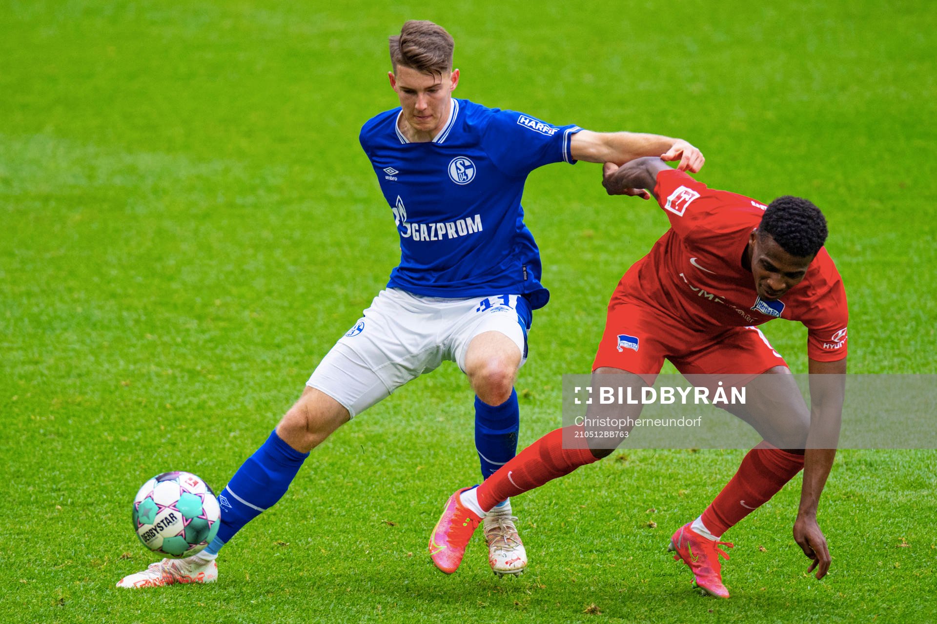 Fotboll, Bundesliga, Schalke 04 - Hertha Berlin v.l.