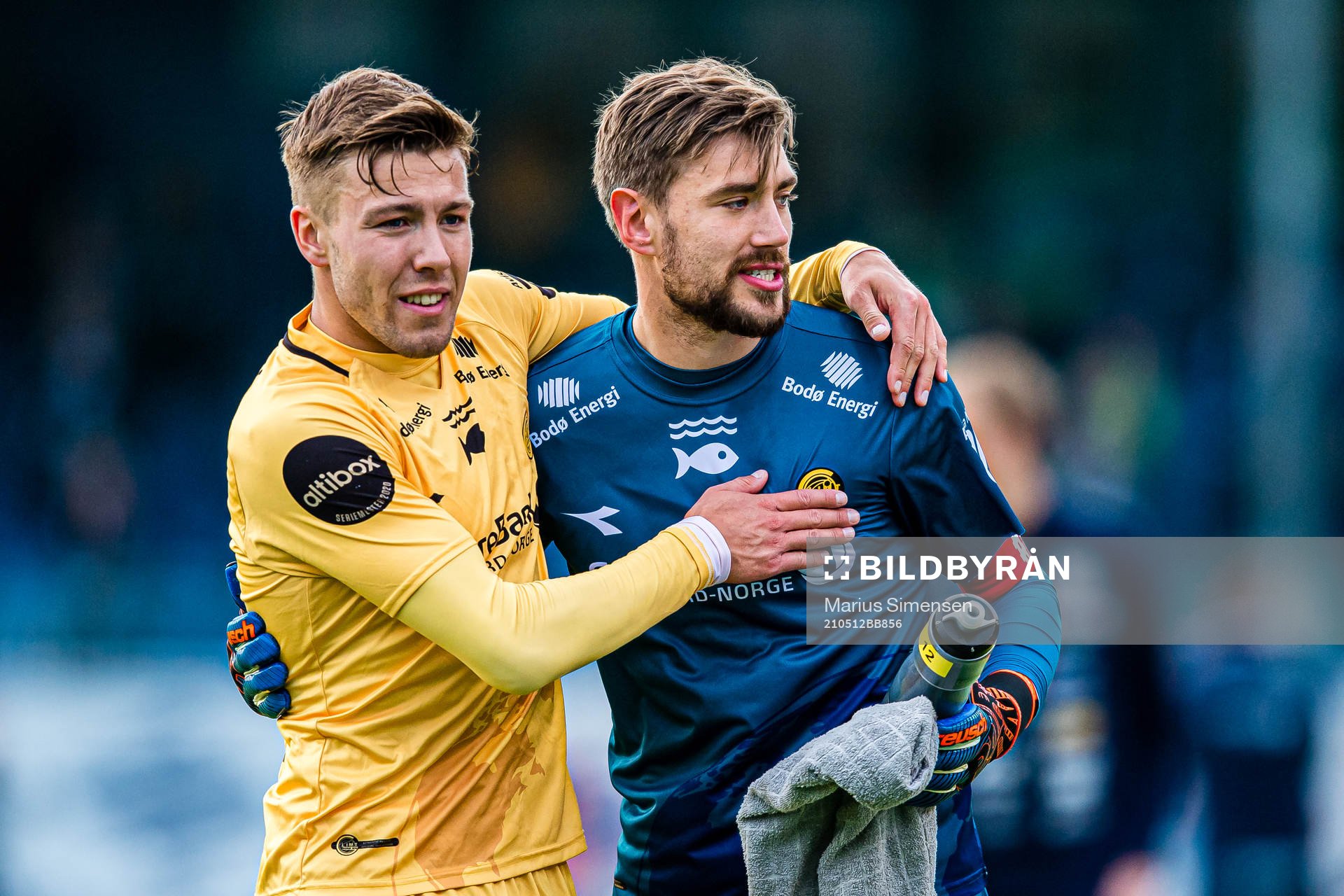 Fredrik André Bjørkan and Nikita Haikin of Bodø/Glimt