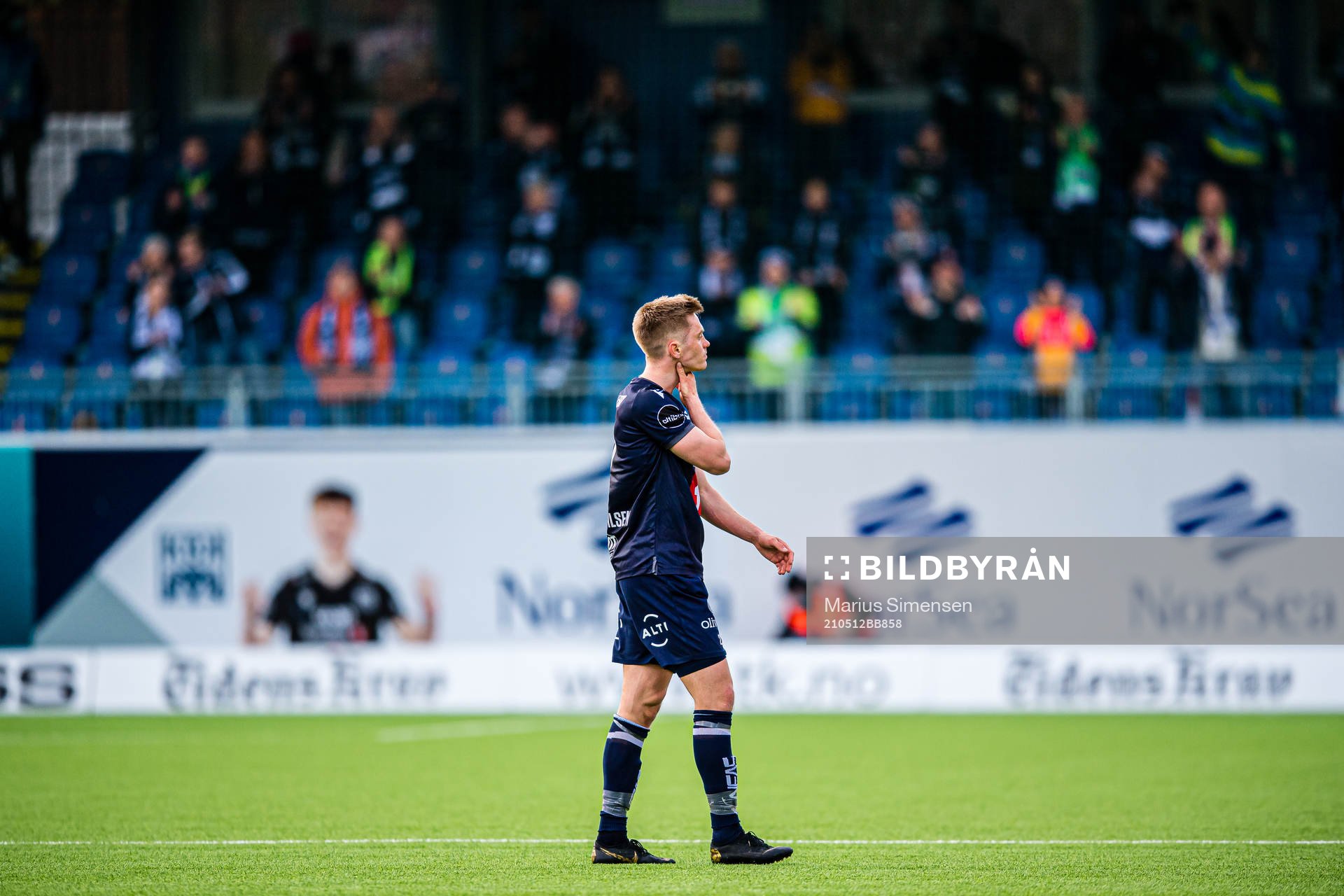 Snorre Strand Nilsen of Kristiansund looks dejected