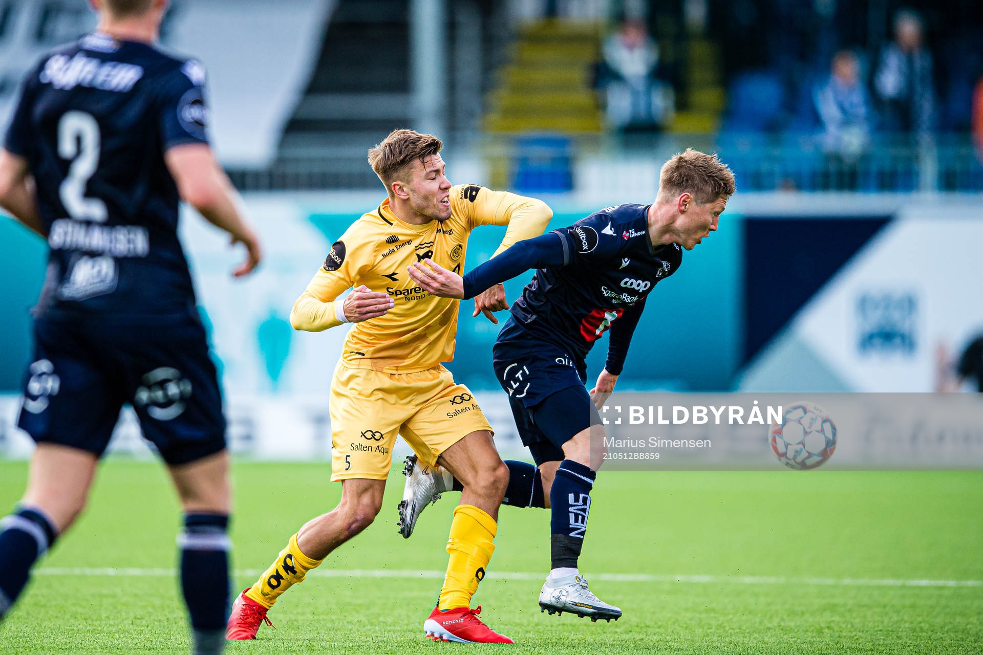 Fredrik André Bjørkan of Bodø/Glimt and Torgil Øwre