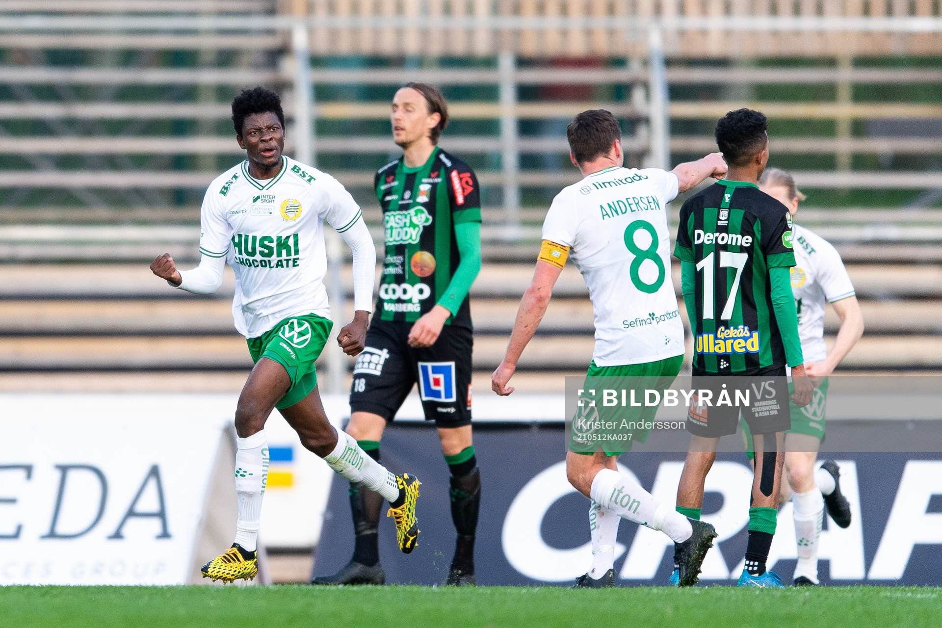 Hammarbys Aziz Mohammed Ouattara jublar