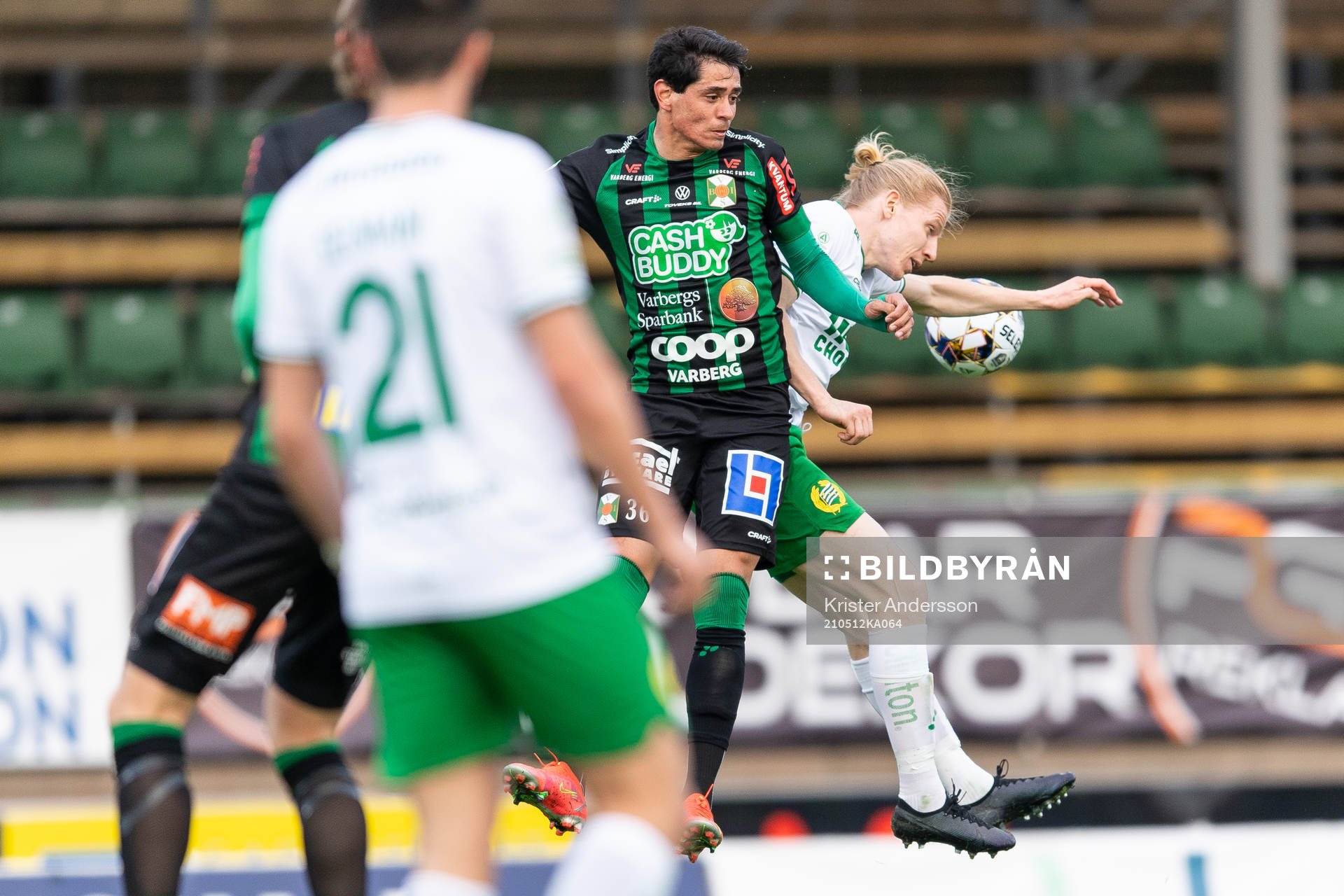 Varbergs Jean Carlos De Brito och Hammarbys Gustav Ludwigson