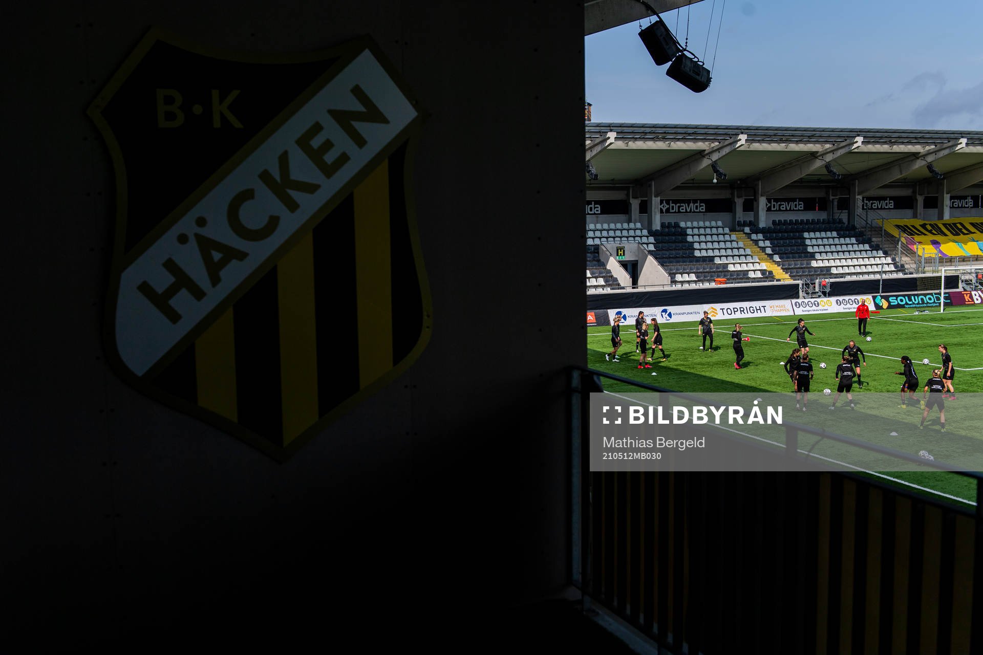 Spelarna kör kvadraten