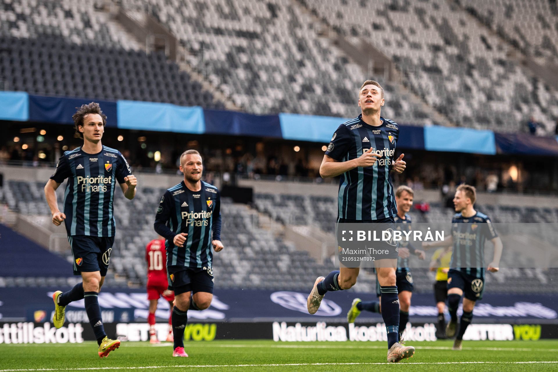 Djurgårdens Jesper Löfgren jublar