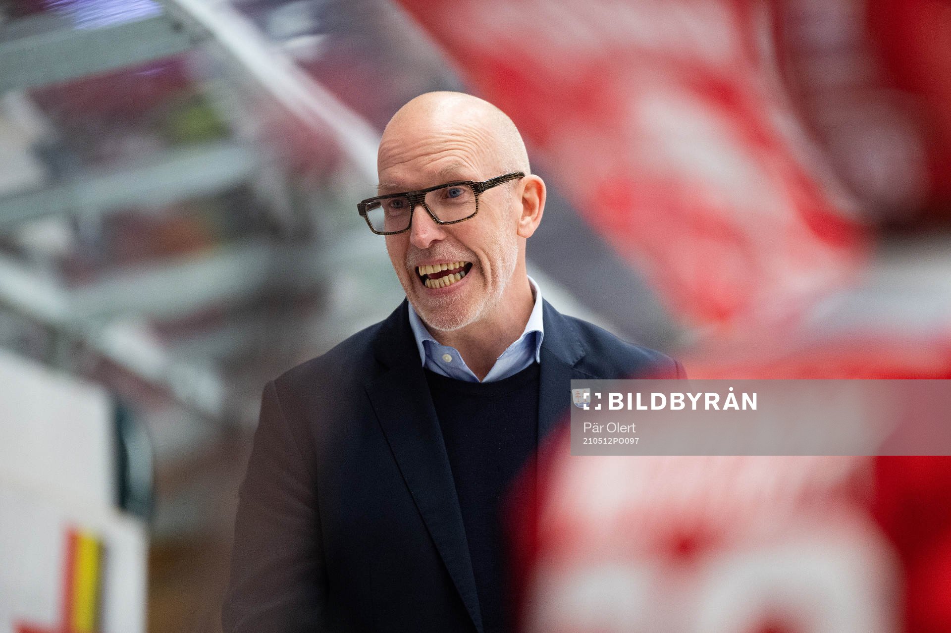Timrås tränare Fredrik Andersson jublar
