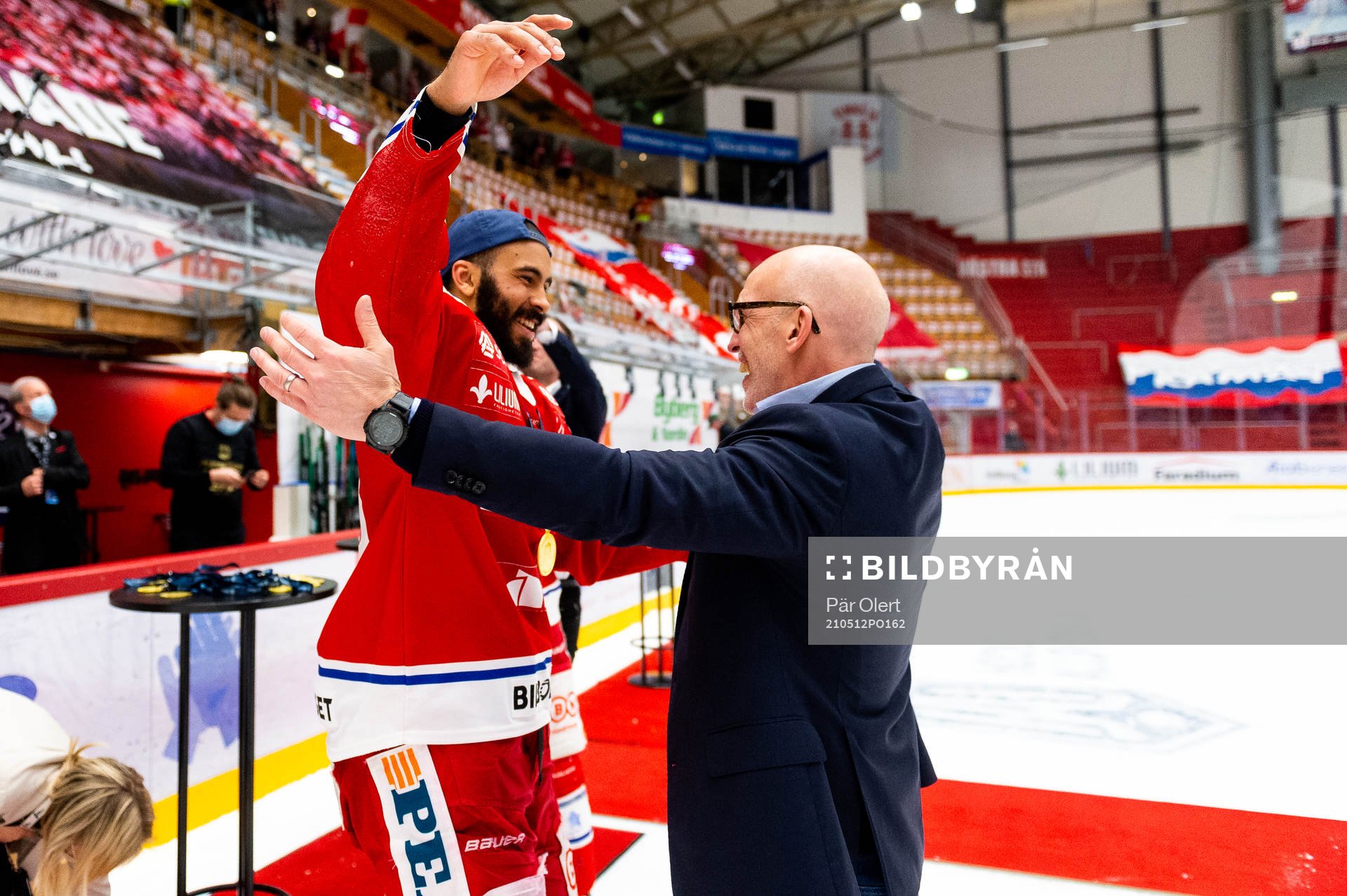 Timrås Jeremy Boyce-Rotevall och tränare Fredrik