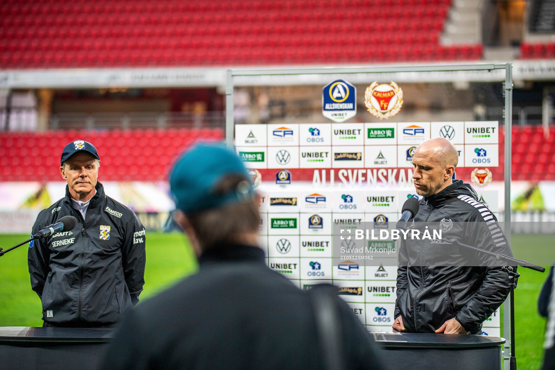 IFK Göteborgs tränare Roland Nilsson och Kalmars tränare