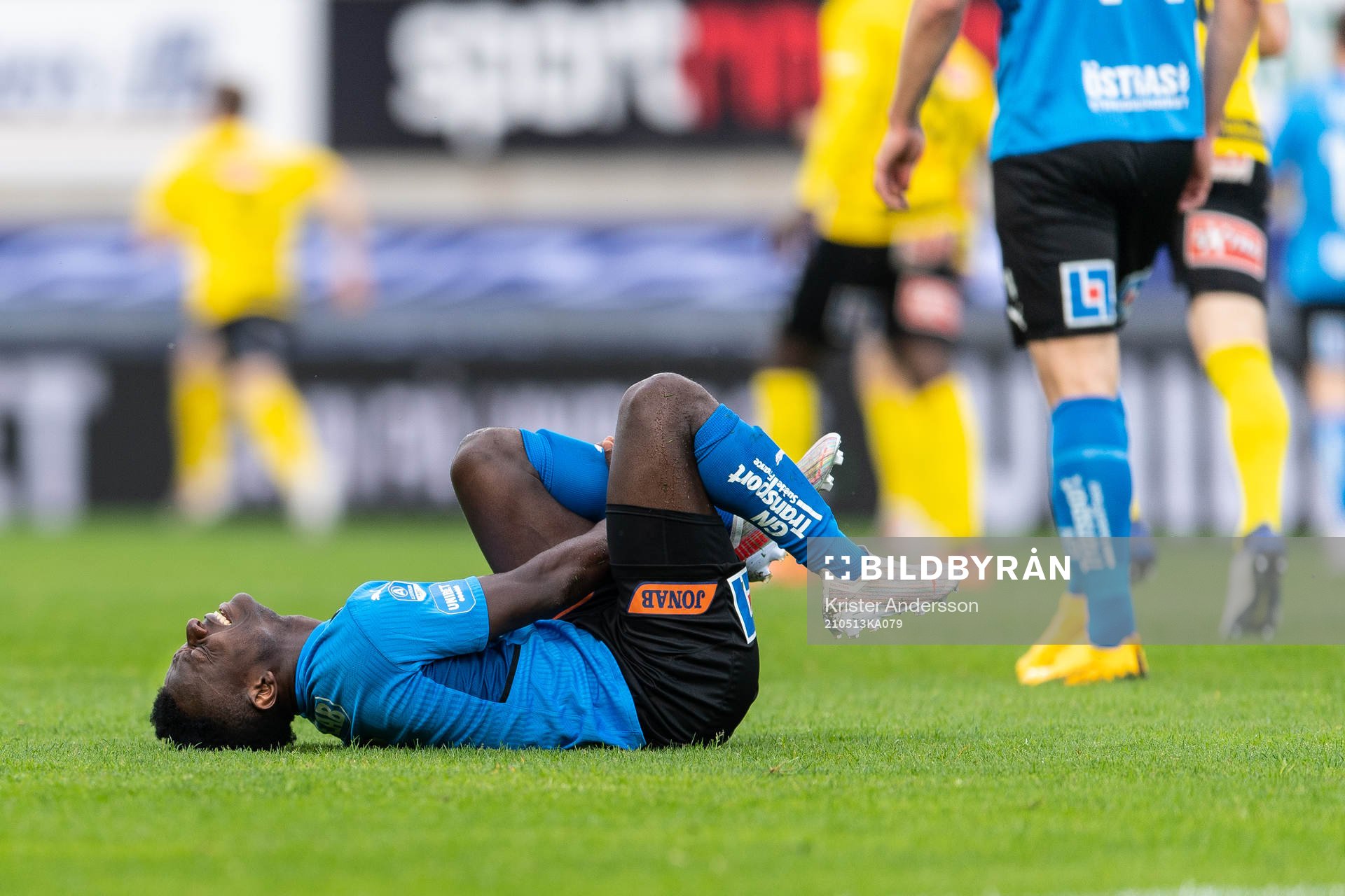 Halmstads Thomas Boakye har ont