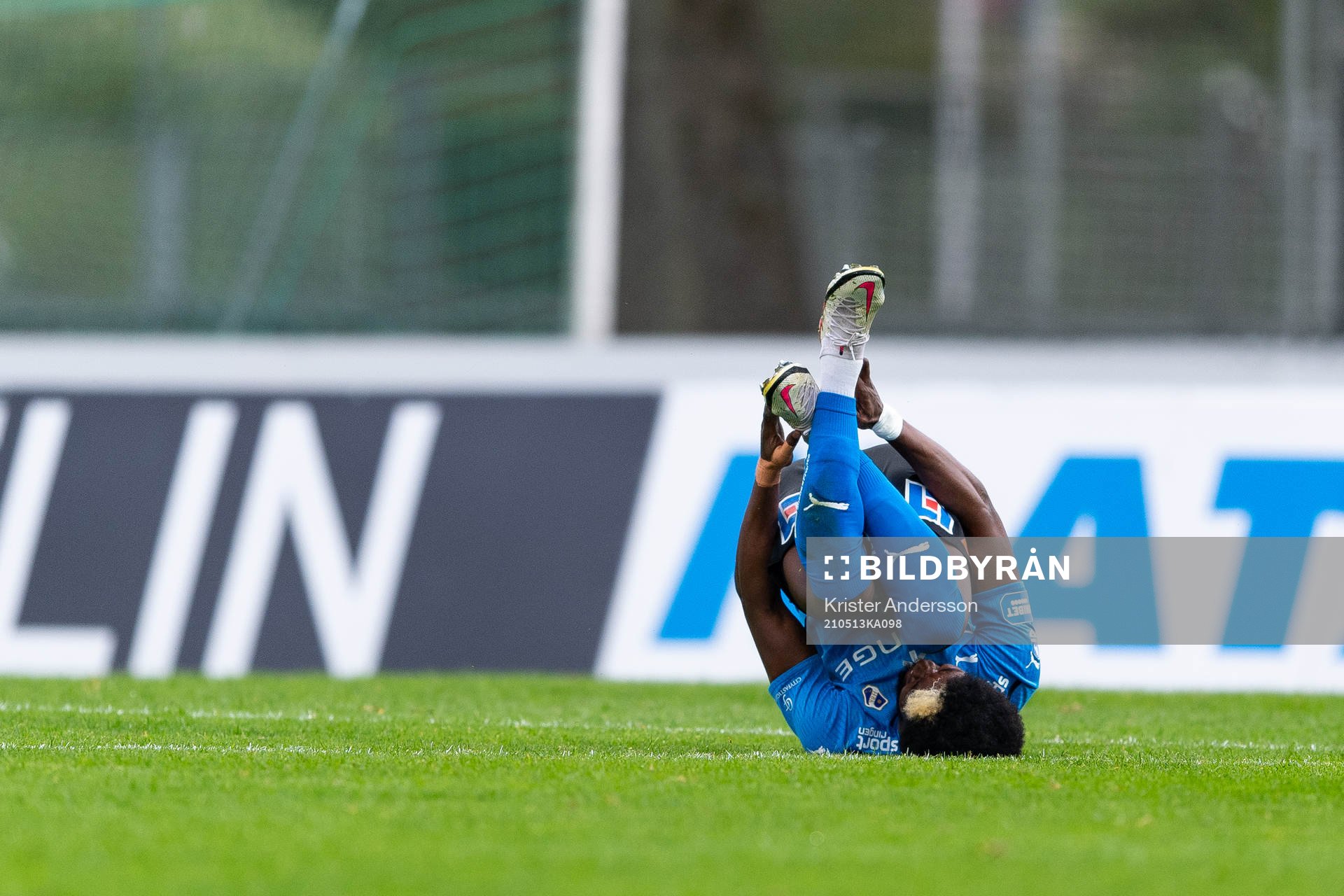 Halmstads Joseph Baffoe har ont