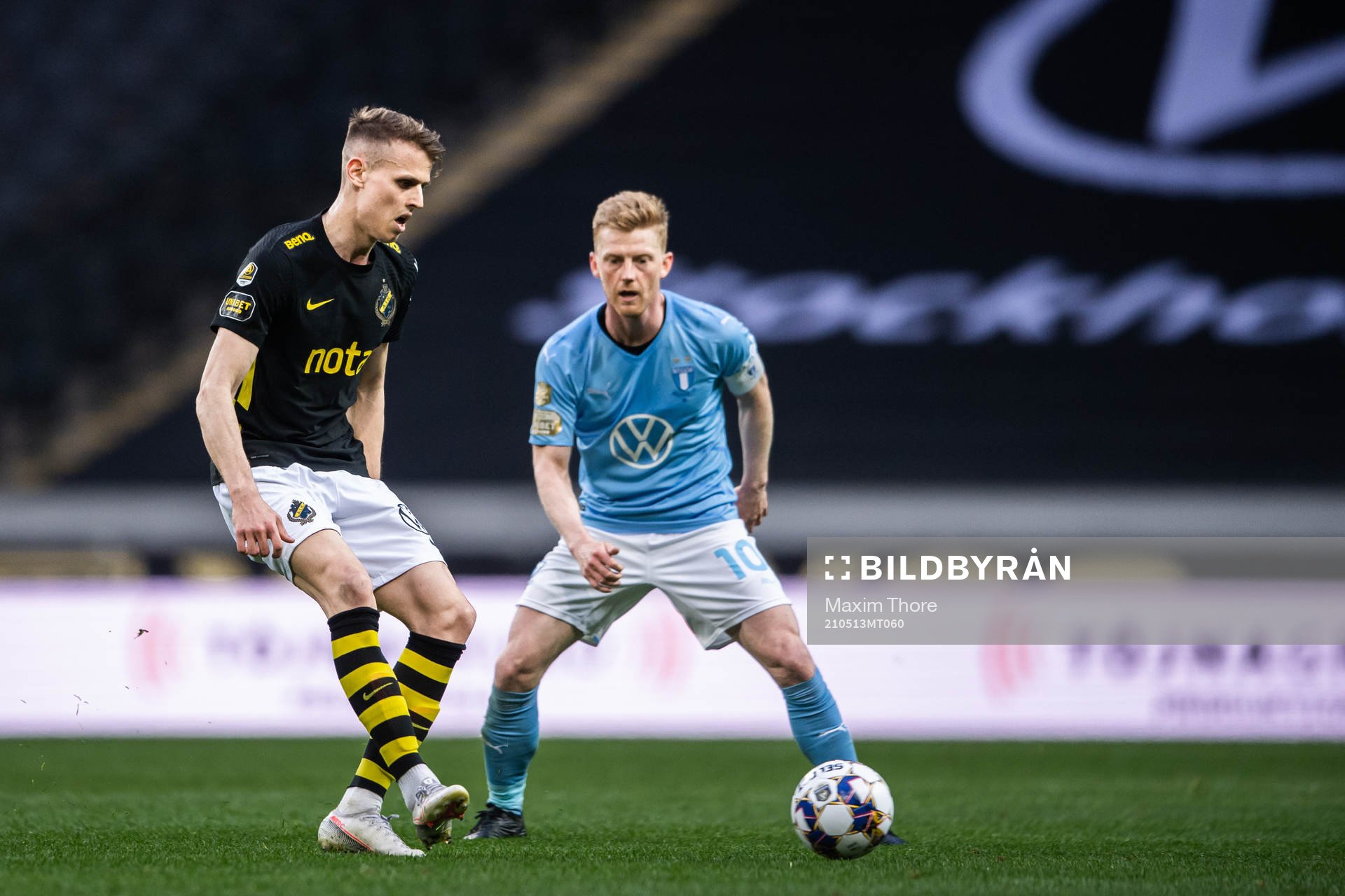 s Bojan Radulovic och Malmö FFs Anders Christiansen