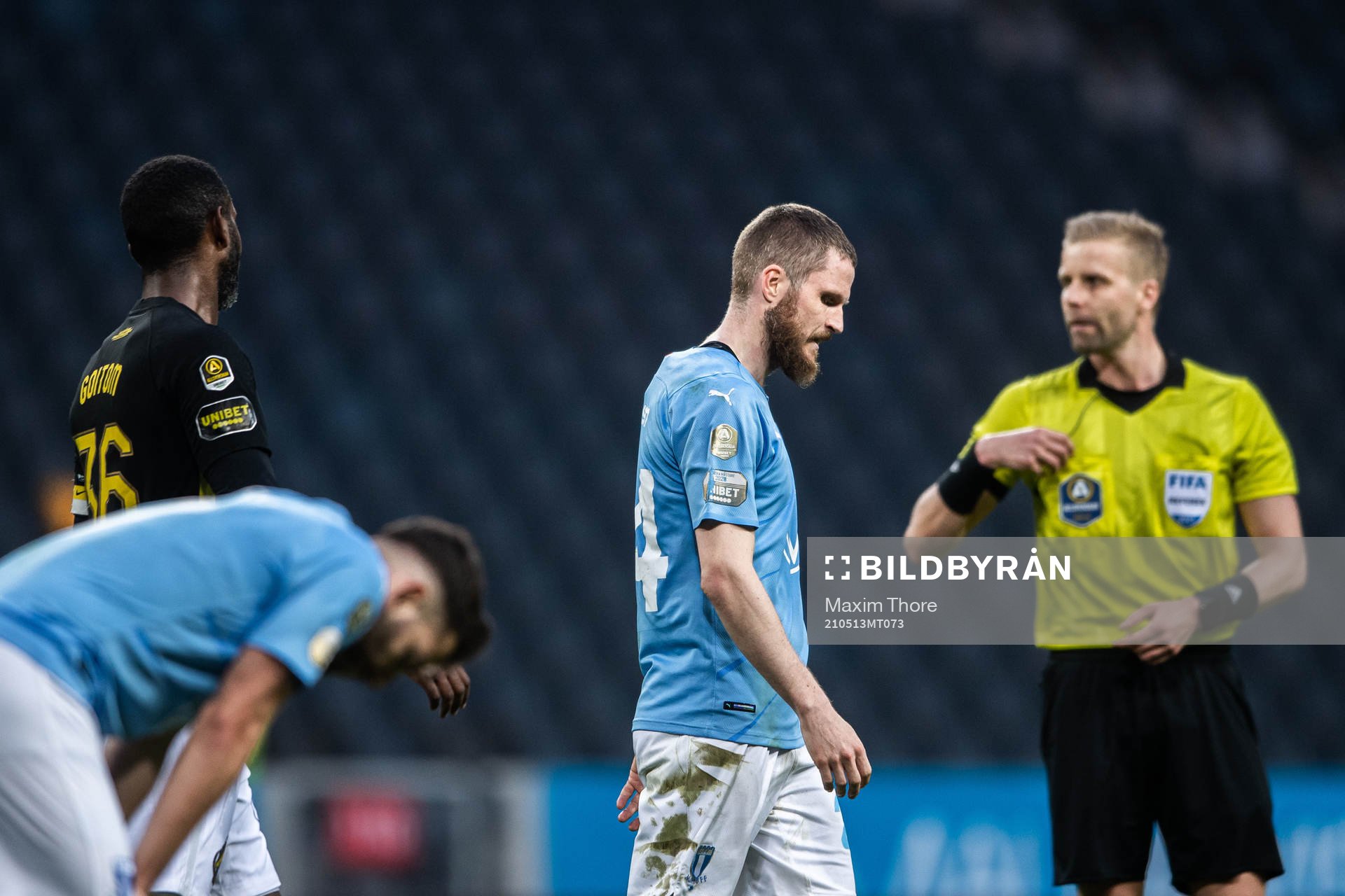 Malmö FFs Lasse Nielsen deppar