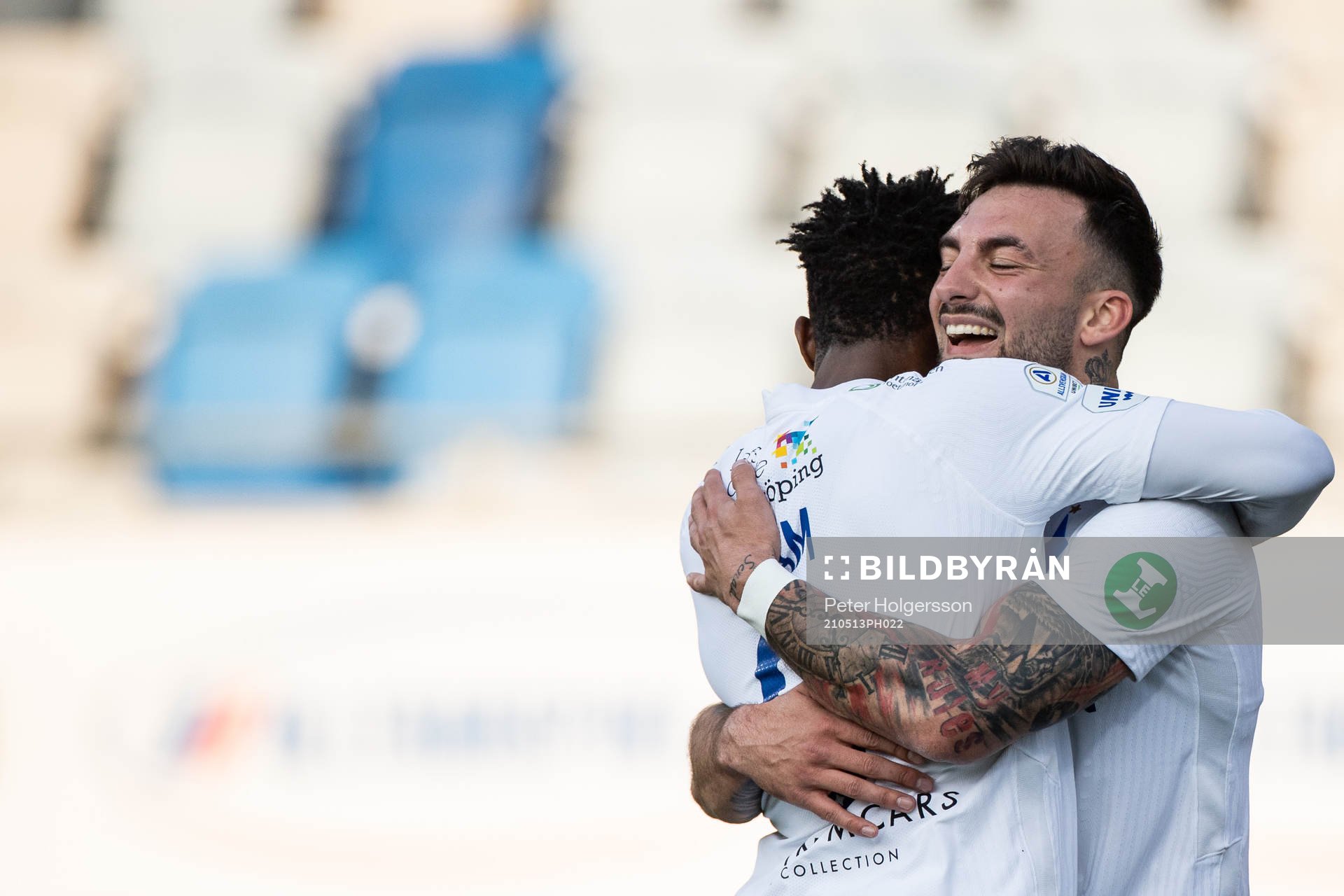 IFK Norrköpings Samuel Adegbenro jublar
