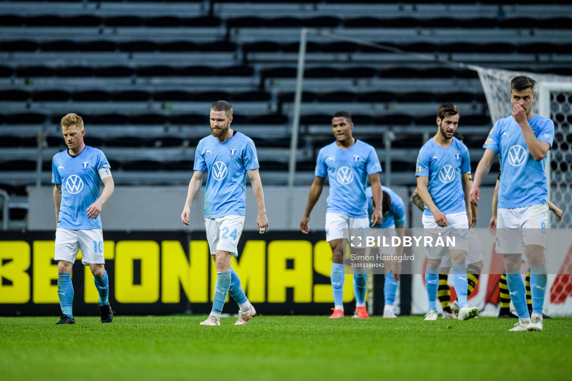 Malmö FFs Anders Christiansen, Lasse Nielsen, Amin Sarr,