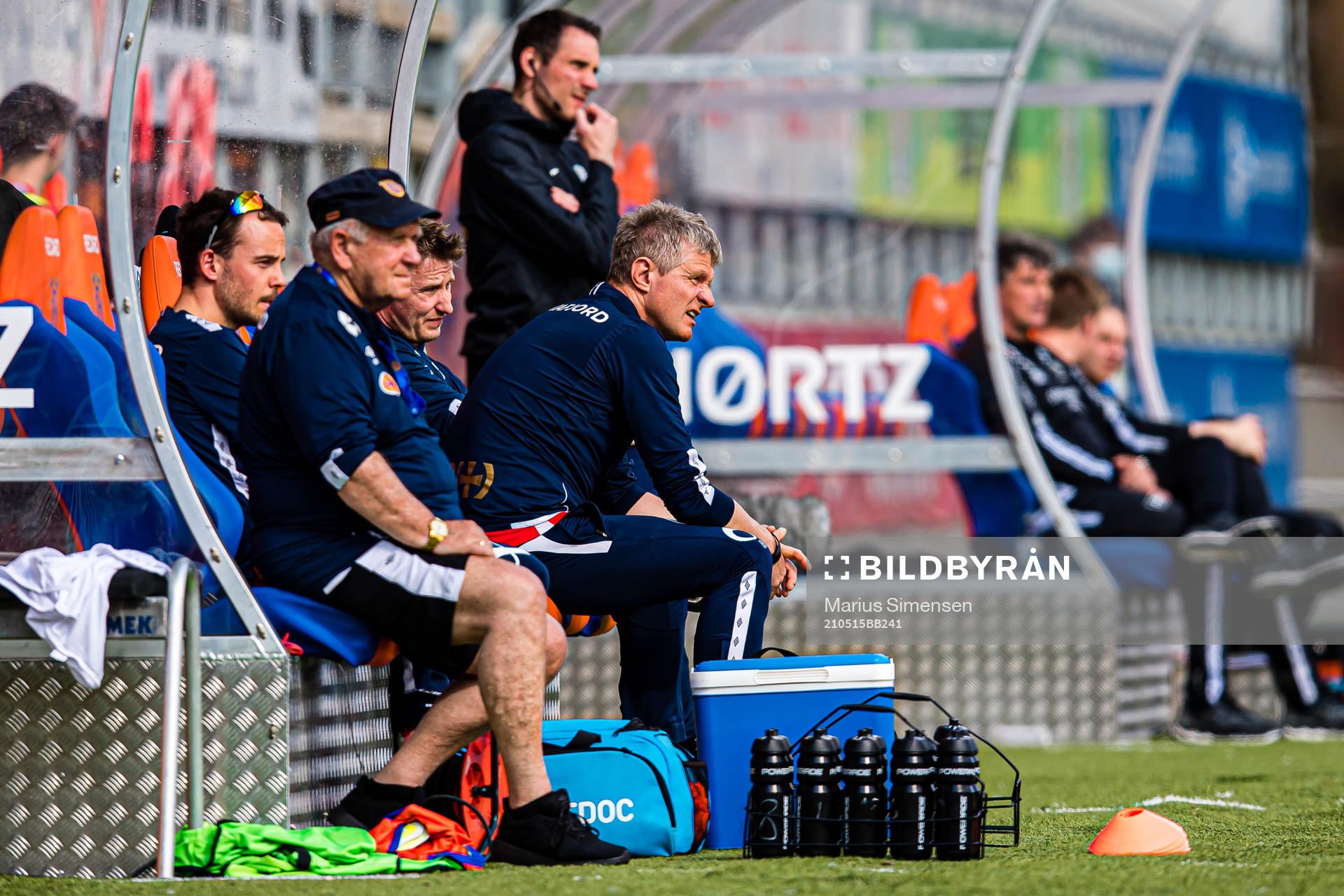 Roger Naustan, assistant coach of Aalesund, and Lars Arne