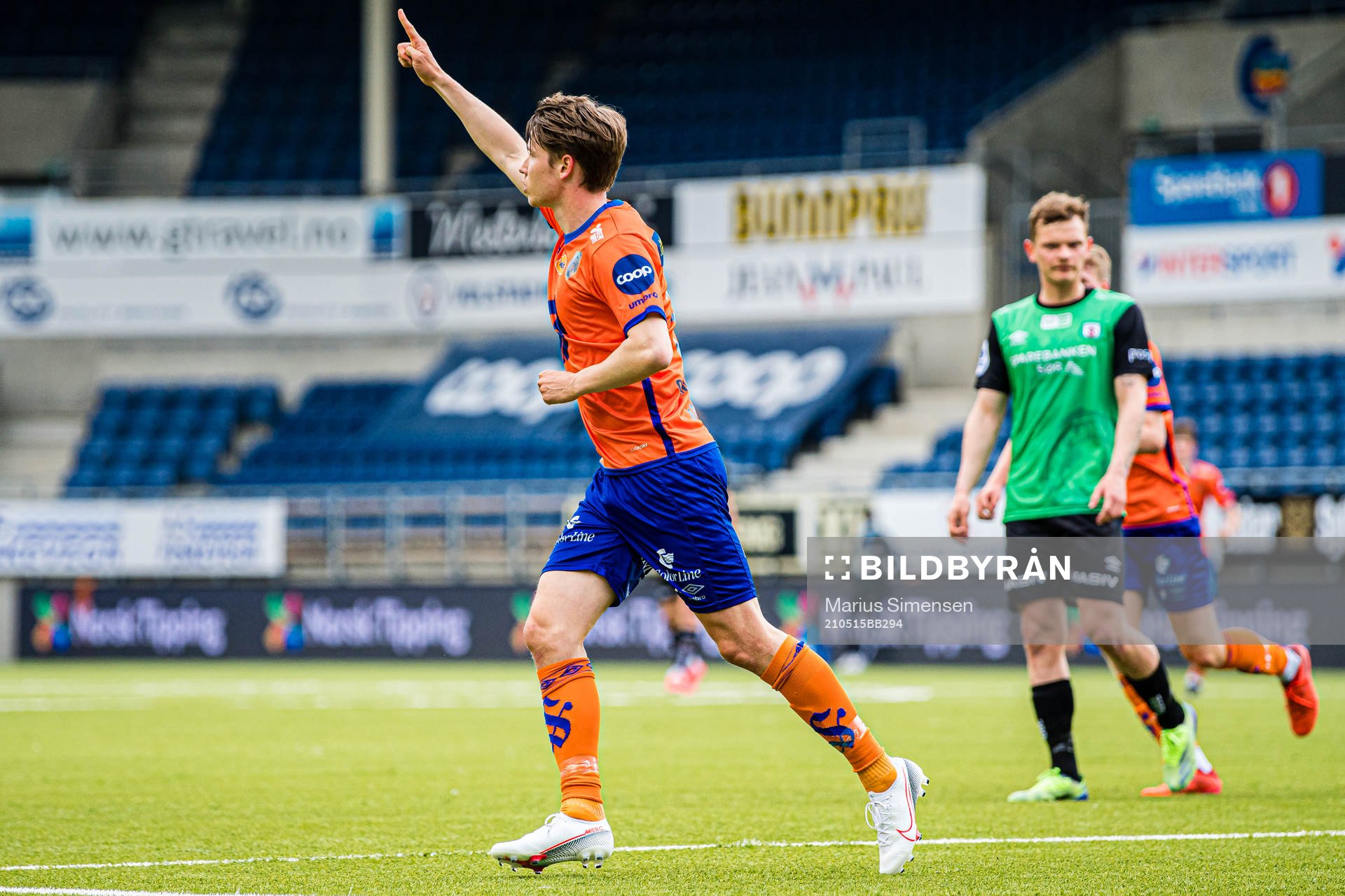 Kristoffer Ødemarksbakken of Aalesund celebrates