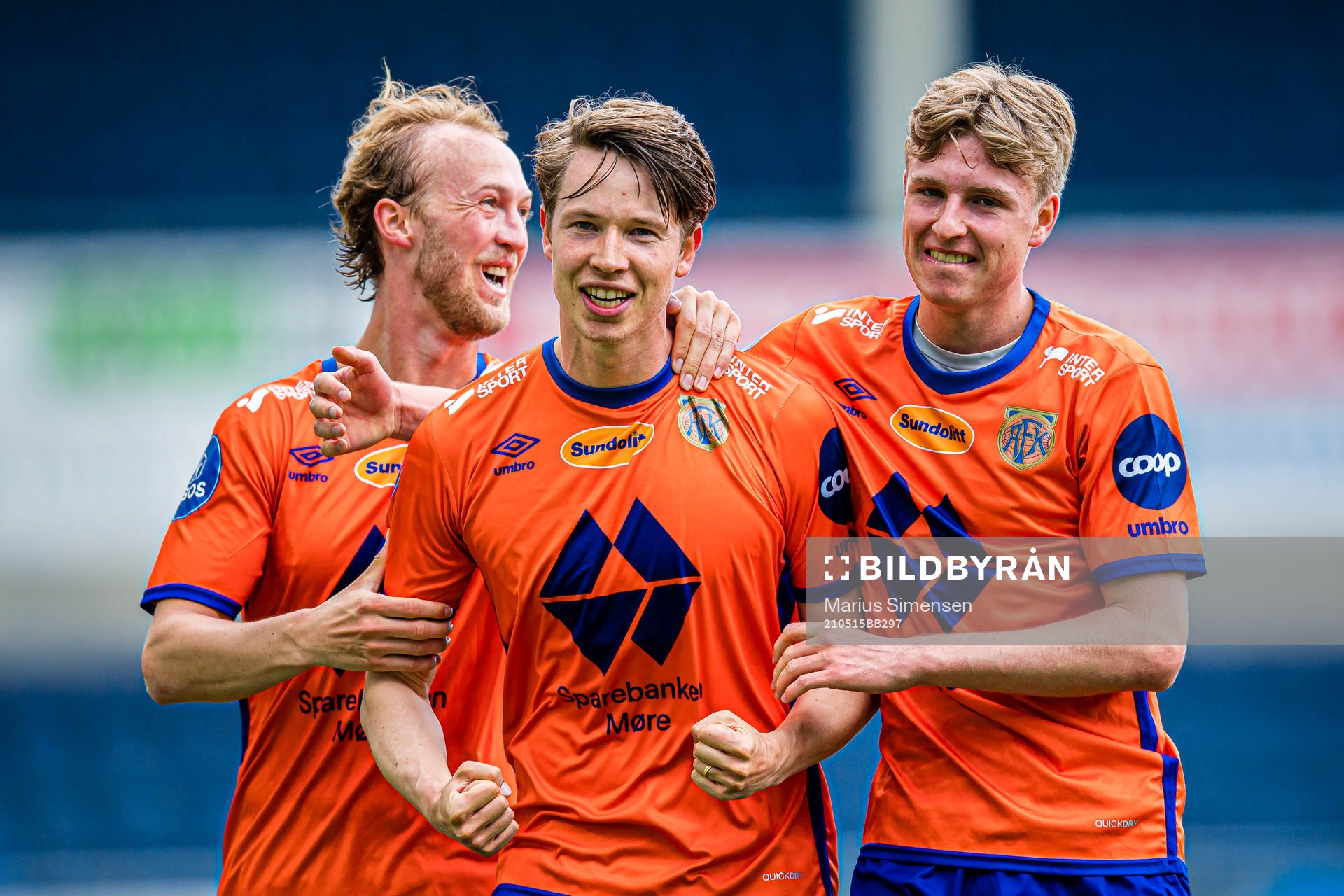 Kristoffer Ødemarksbakken of Aalesund celebrates
