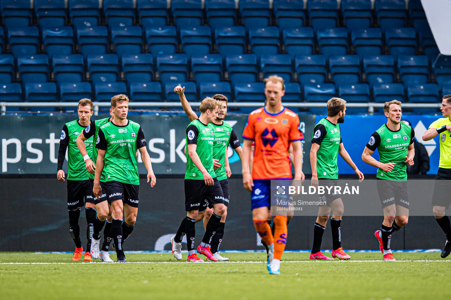 Robert Undheim of Bryne celebrates