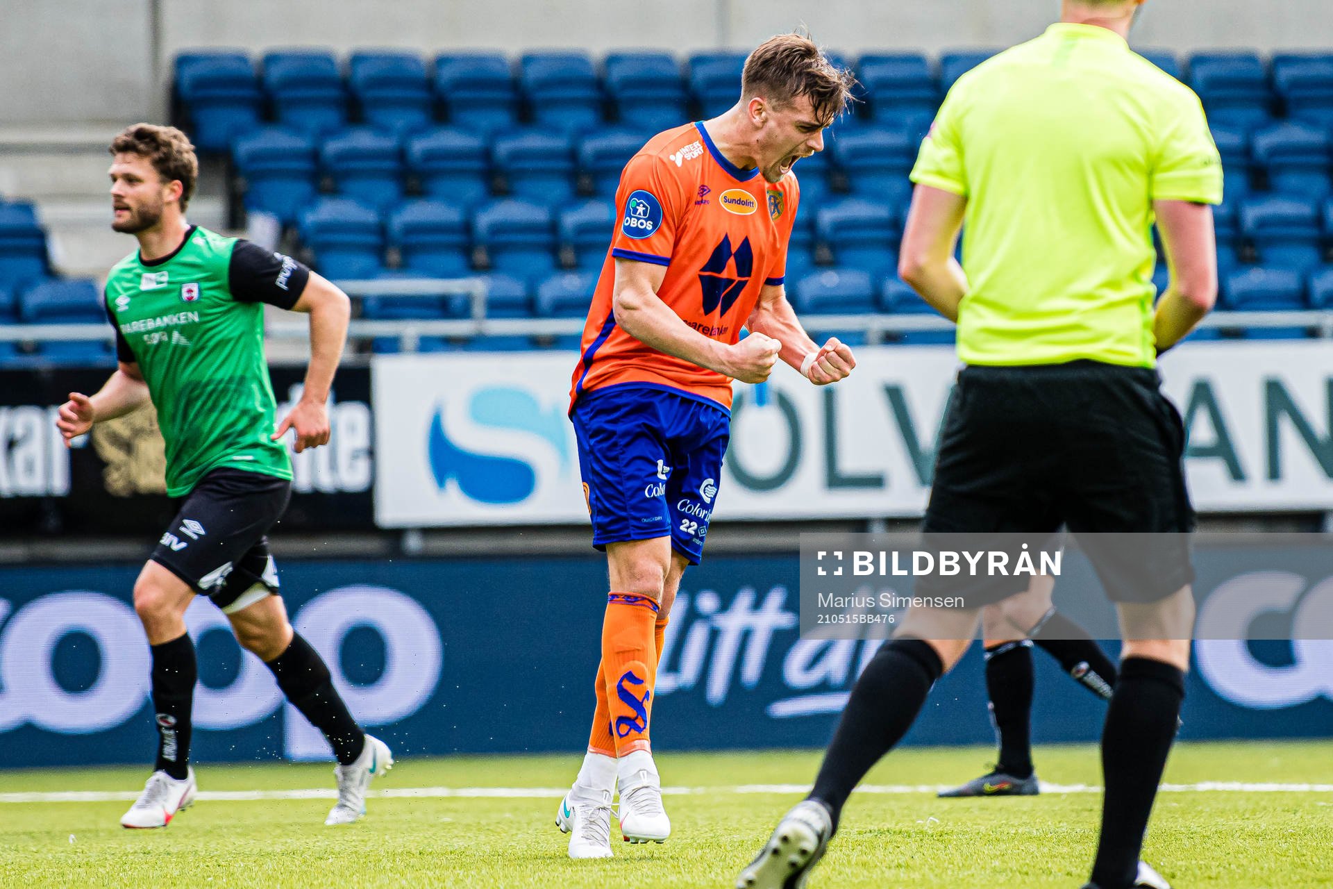 Sigurd Hauso Haugen of Aalesund celebrates