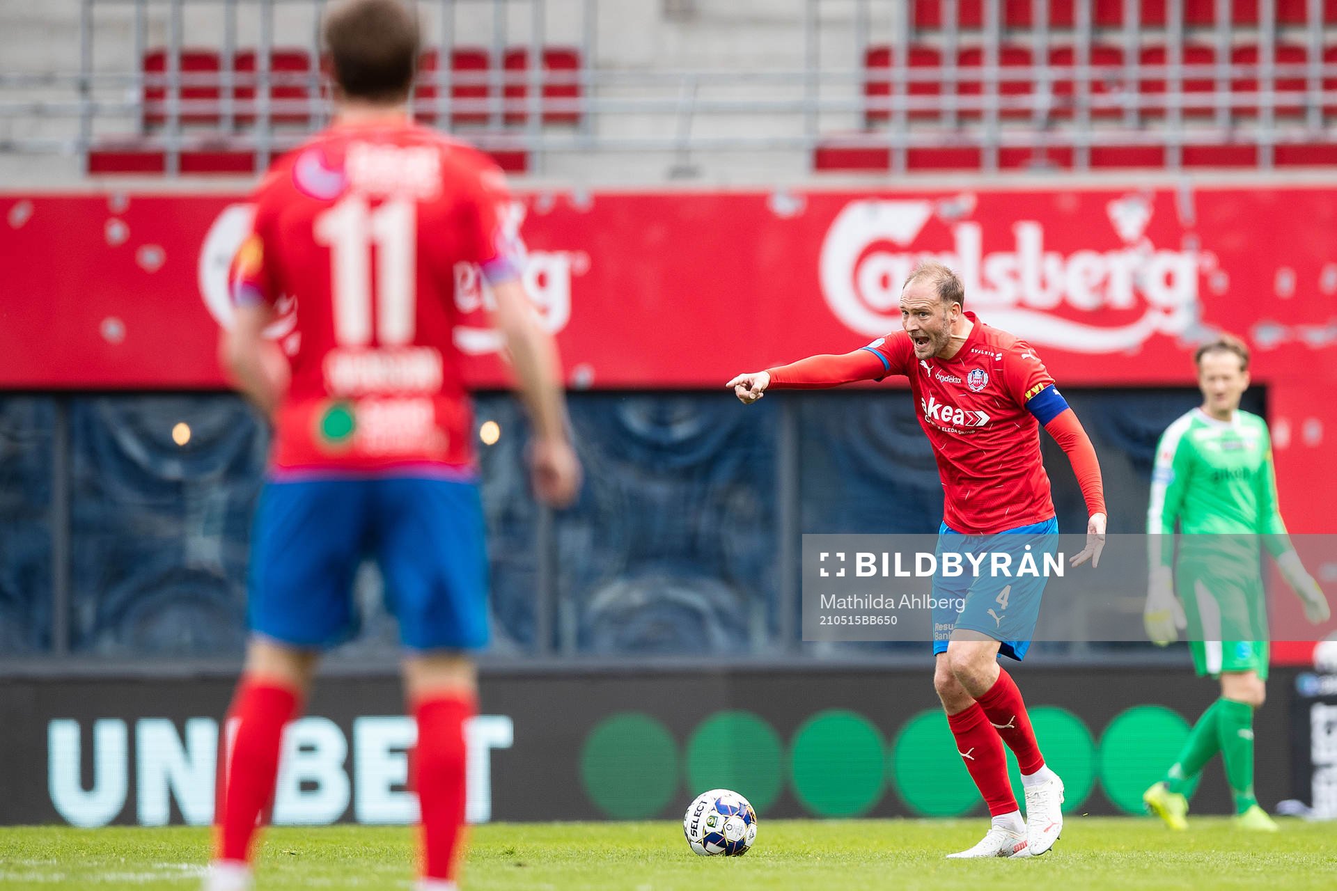 Helsingborgs Andreas Granqvist reagerar