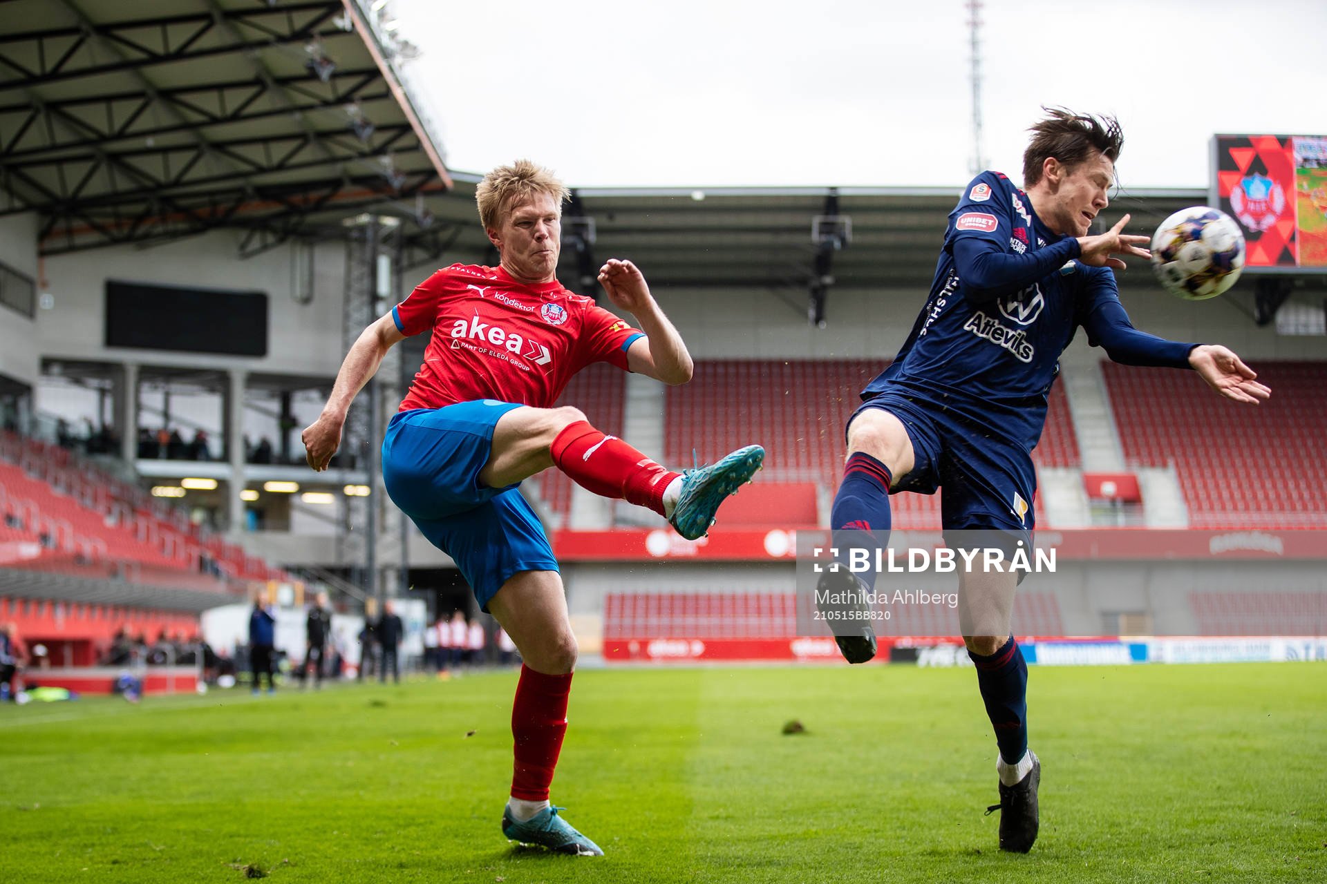 Helsingborgs Andreas Landgren och Östers Marcus Astvald