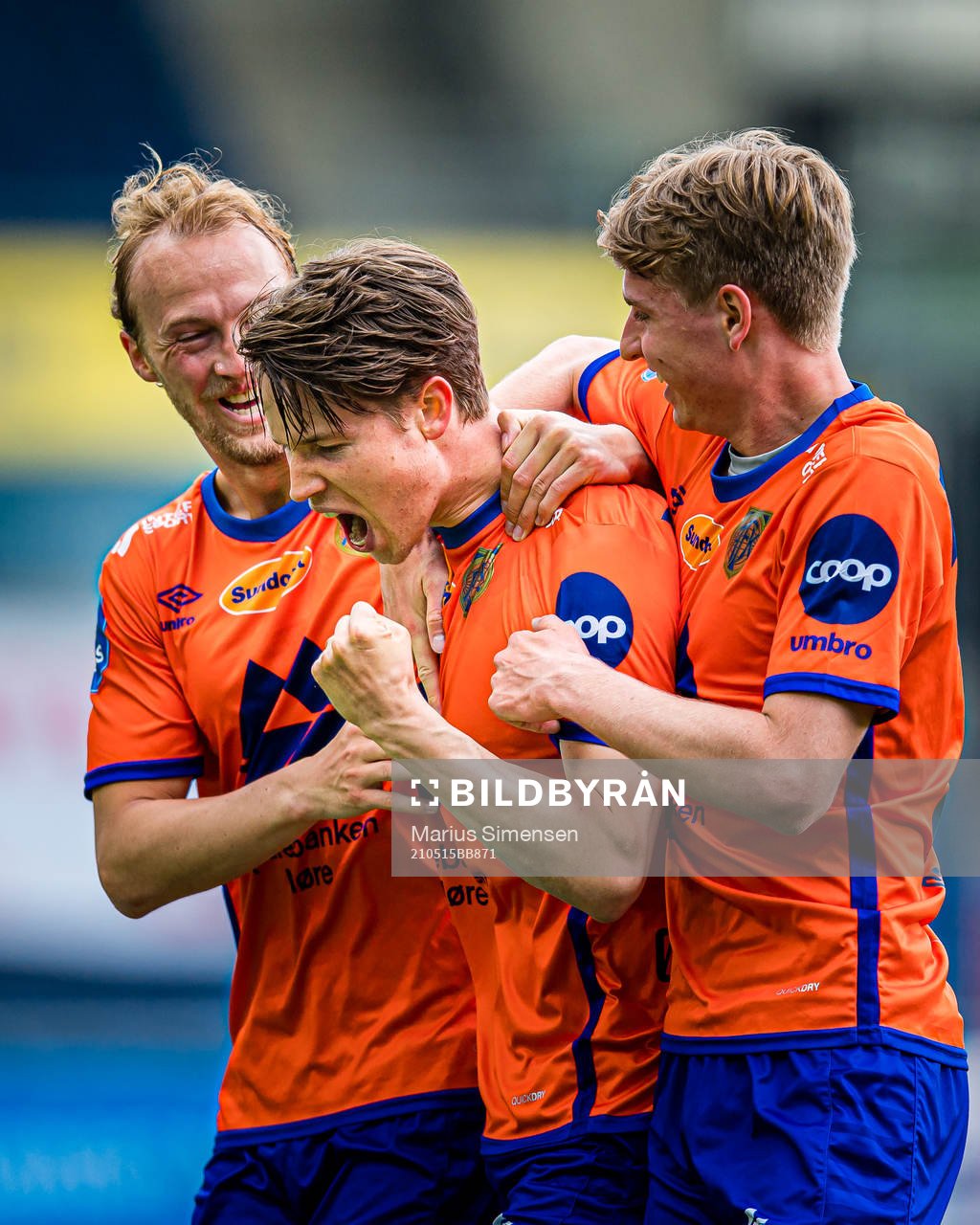 Kristoffer Ødemarksbakken of Aalesund celebrates