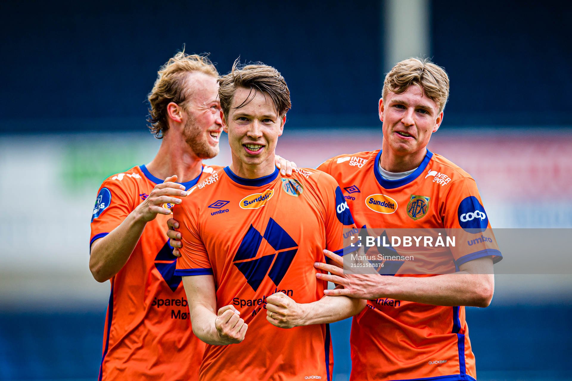 Kristoffer Ødemarksbakken of Aalesund celebrates