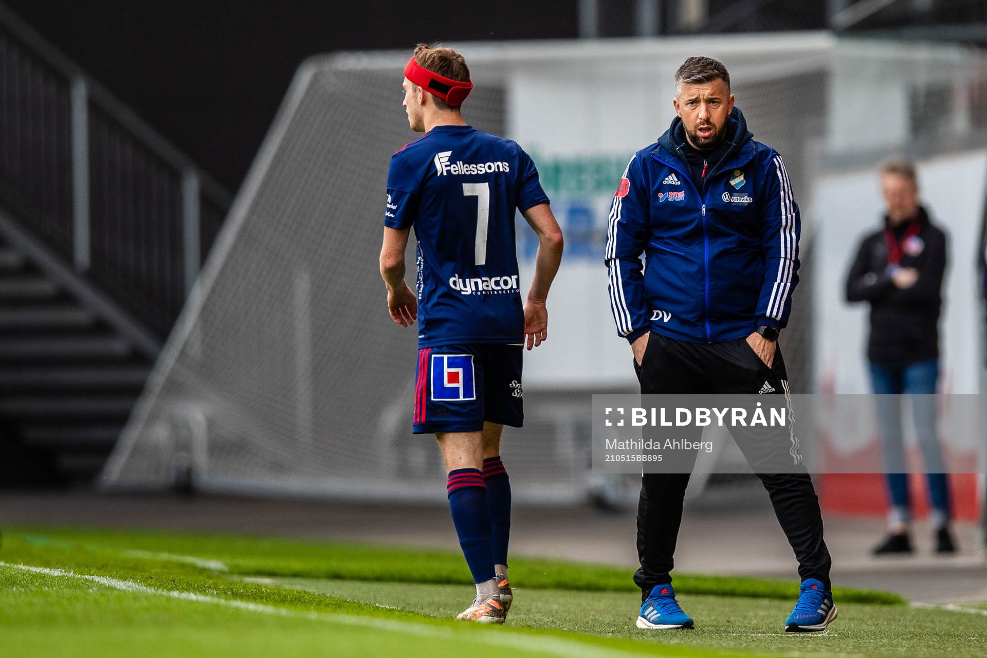 Östers Carl Johansson och tränare Dennis Velic