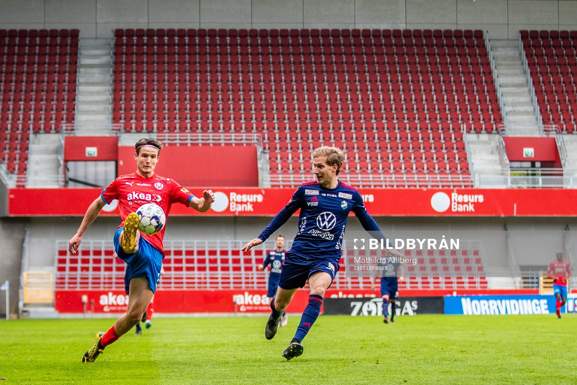 Helsingborgs Wilhelm Loeper och Östers Oliver Silverholt