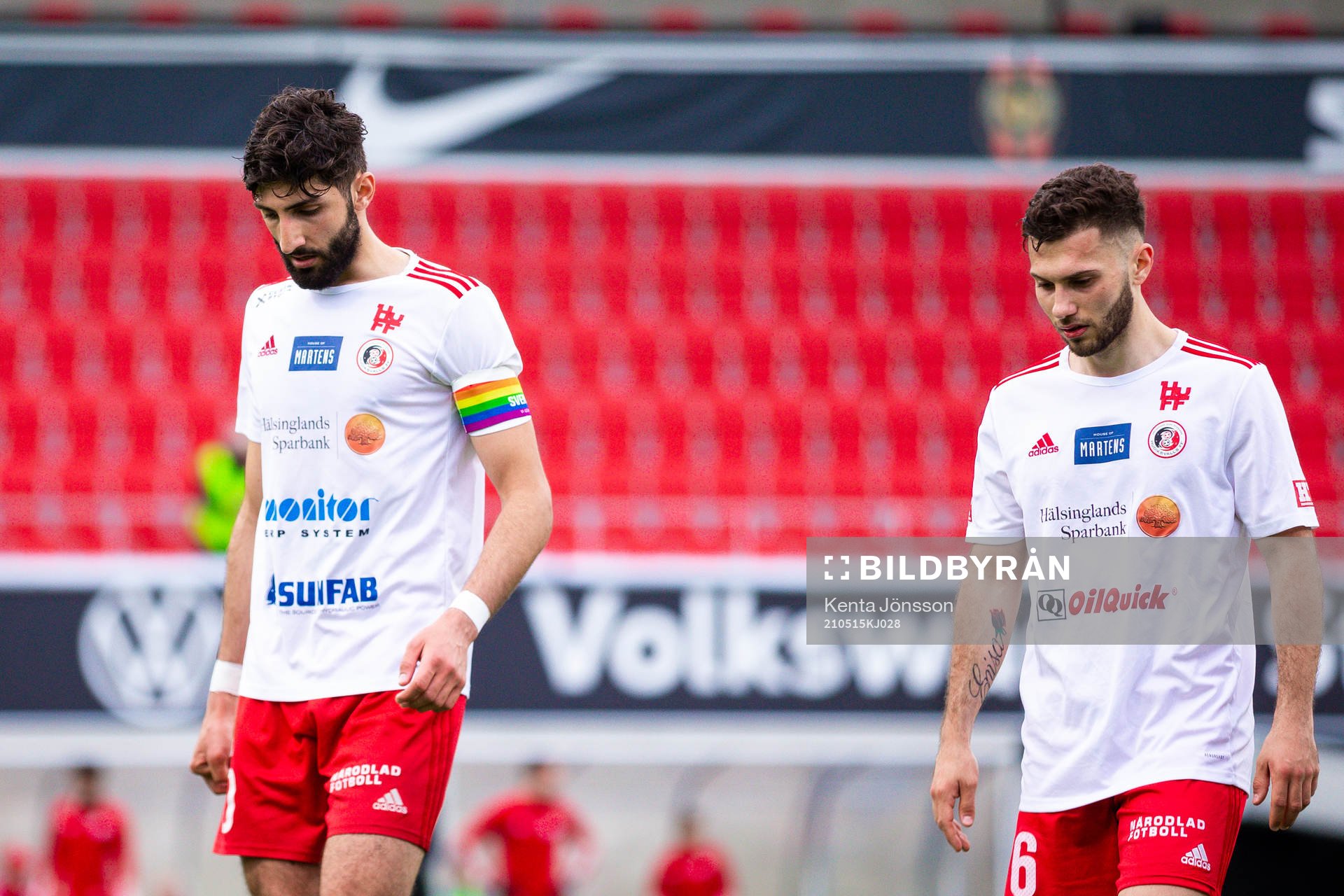 Hudiksvalls Cihan Sener och Amaro Bahtijar deppar