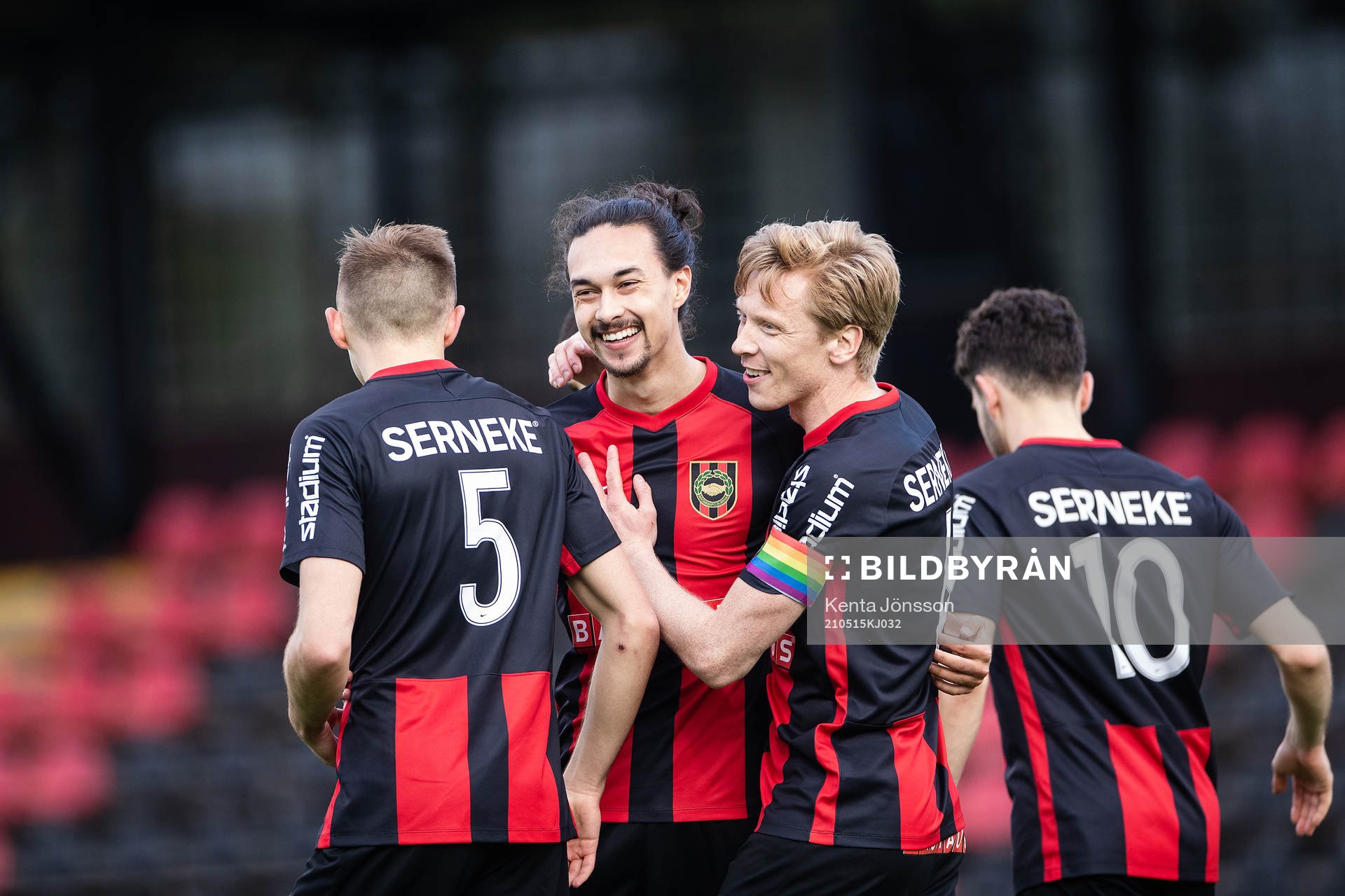 Brommapojkarnas Monir Jelassi jublar