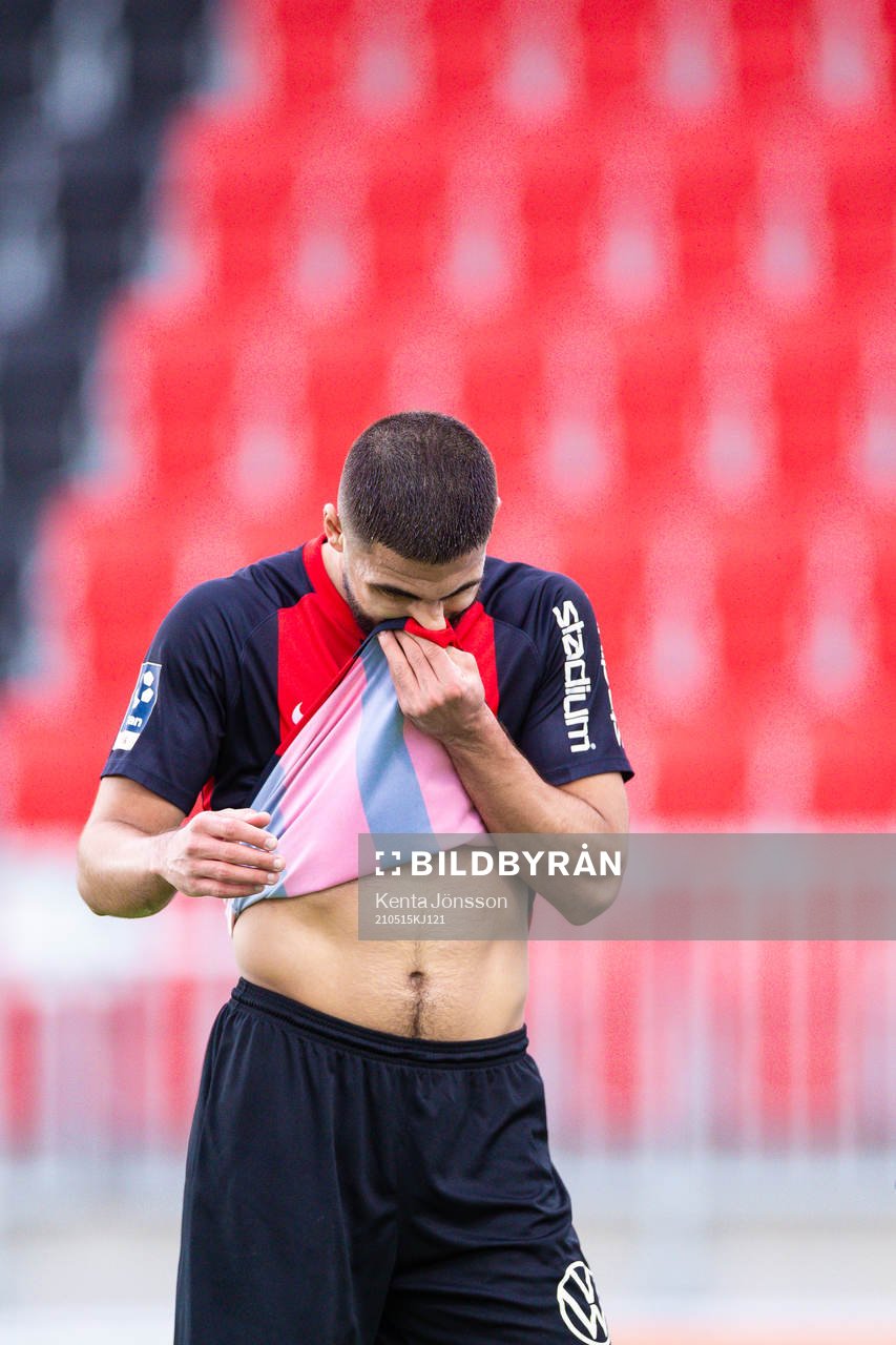 Brommapojkarnas Omar Faraj deppar