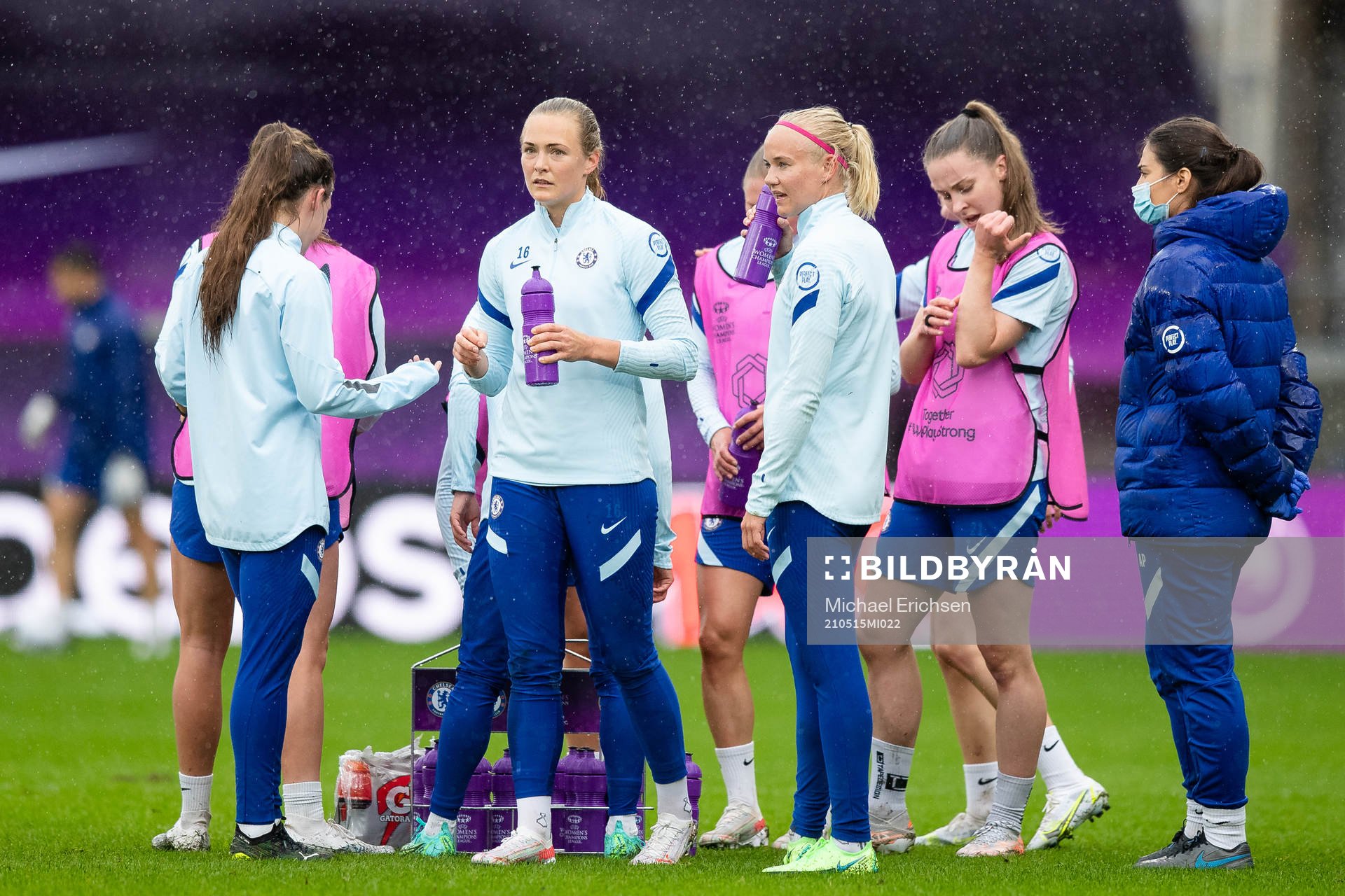 Magdalena Eriksson and Pernille Harder of Chelsea