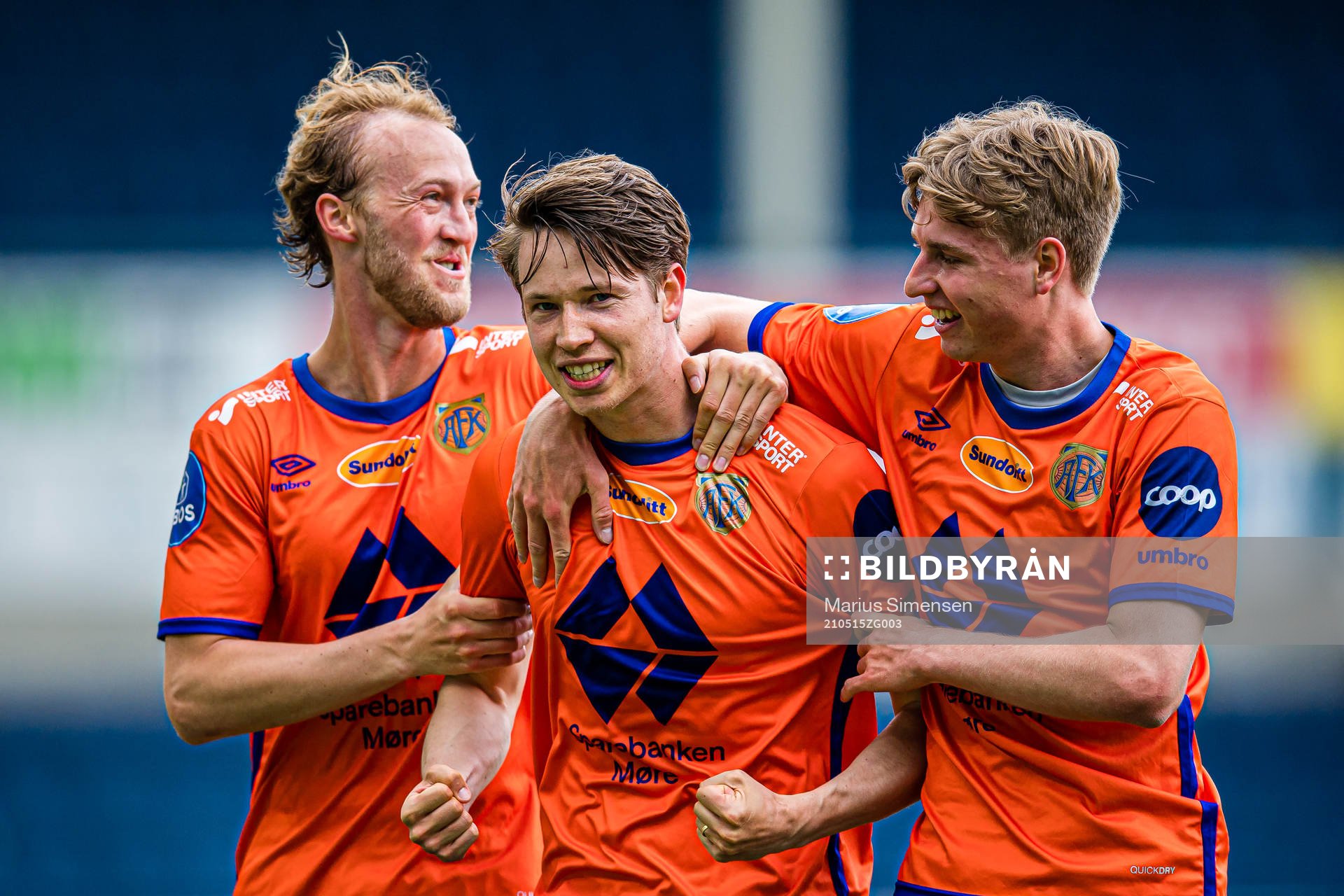 Kristoffer Ødemarksbakken of Aalesund celebrates with