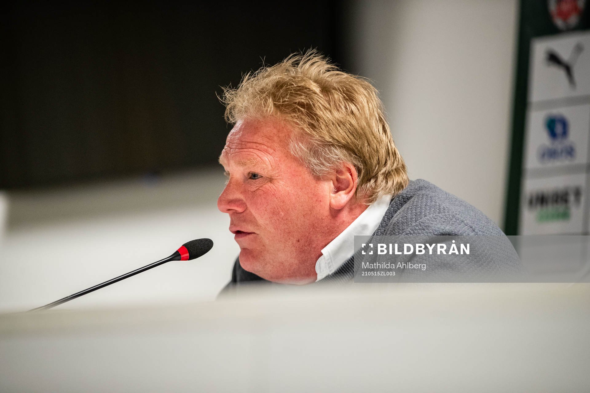 Helsingborgs tränare Jörgen Lennartsson efter fotbollsmatchen i Superettan mellan Helsingborg och Öster den 15 maj 2021 i Helsingborg. 