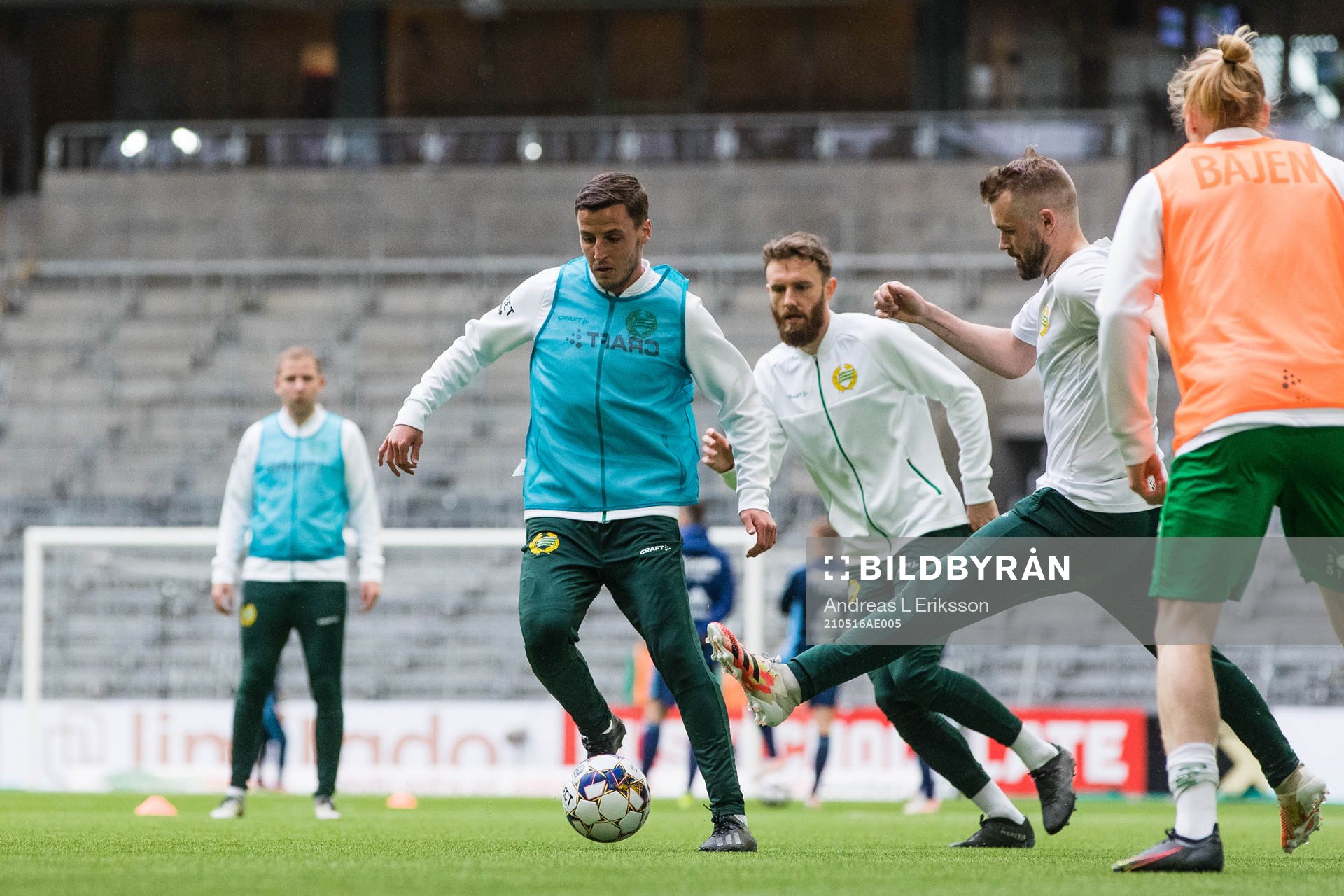 Hammarbys Jeppe Andersen, Simon Sandberg och Mads Fenger