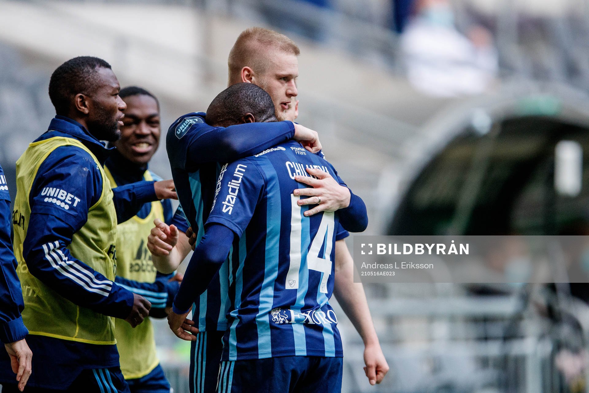 Djurgårdens Kalle Holmberg jublar
