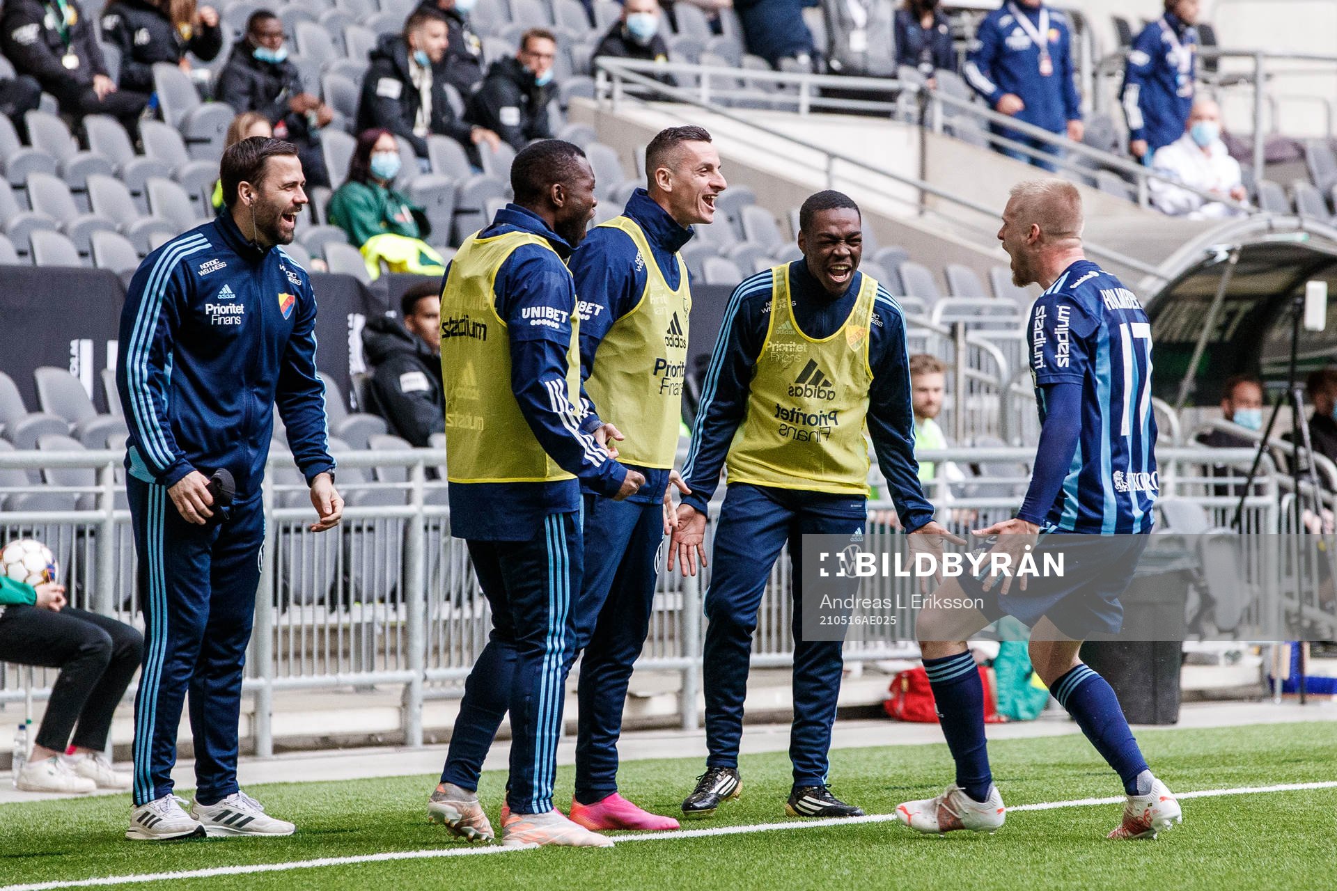 under fotbollsmatchen i Allsvenskan mellan Hammarby och