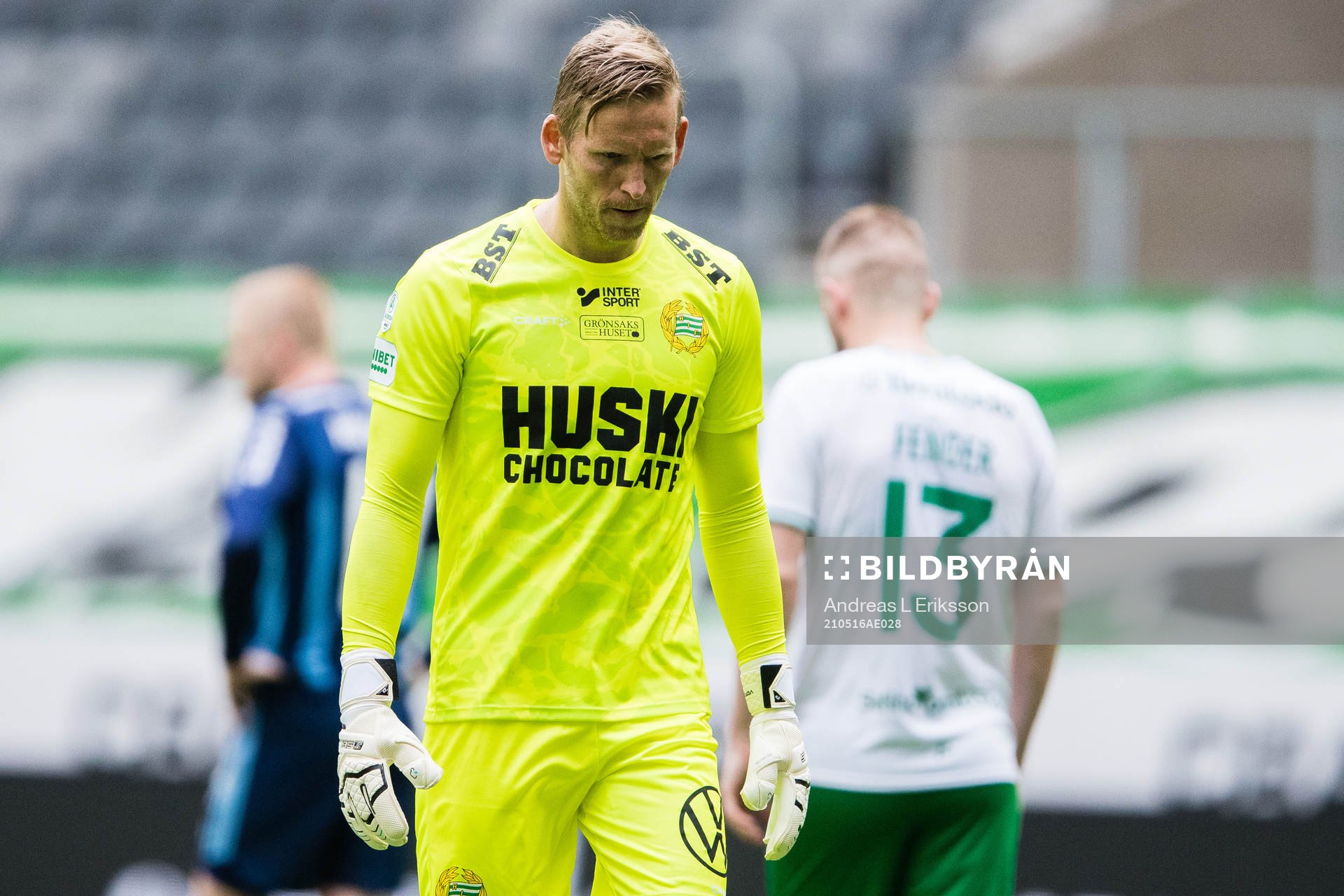 Hammarbys målvakt David Ousted deppar