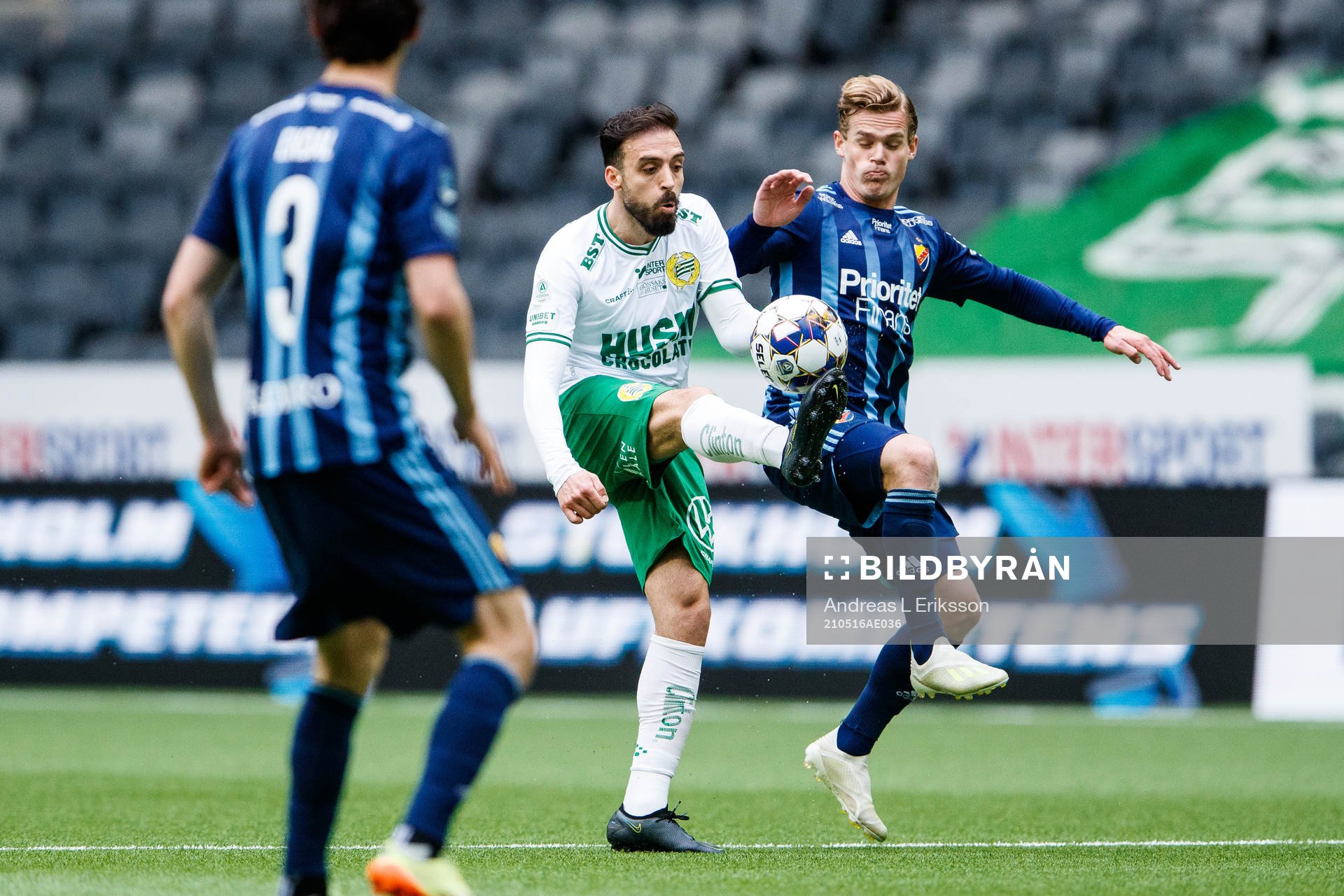 Hammarbys Abdul Khalili och Djurgårdens Hampus Finndell