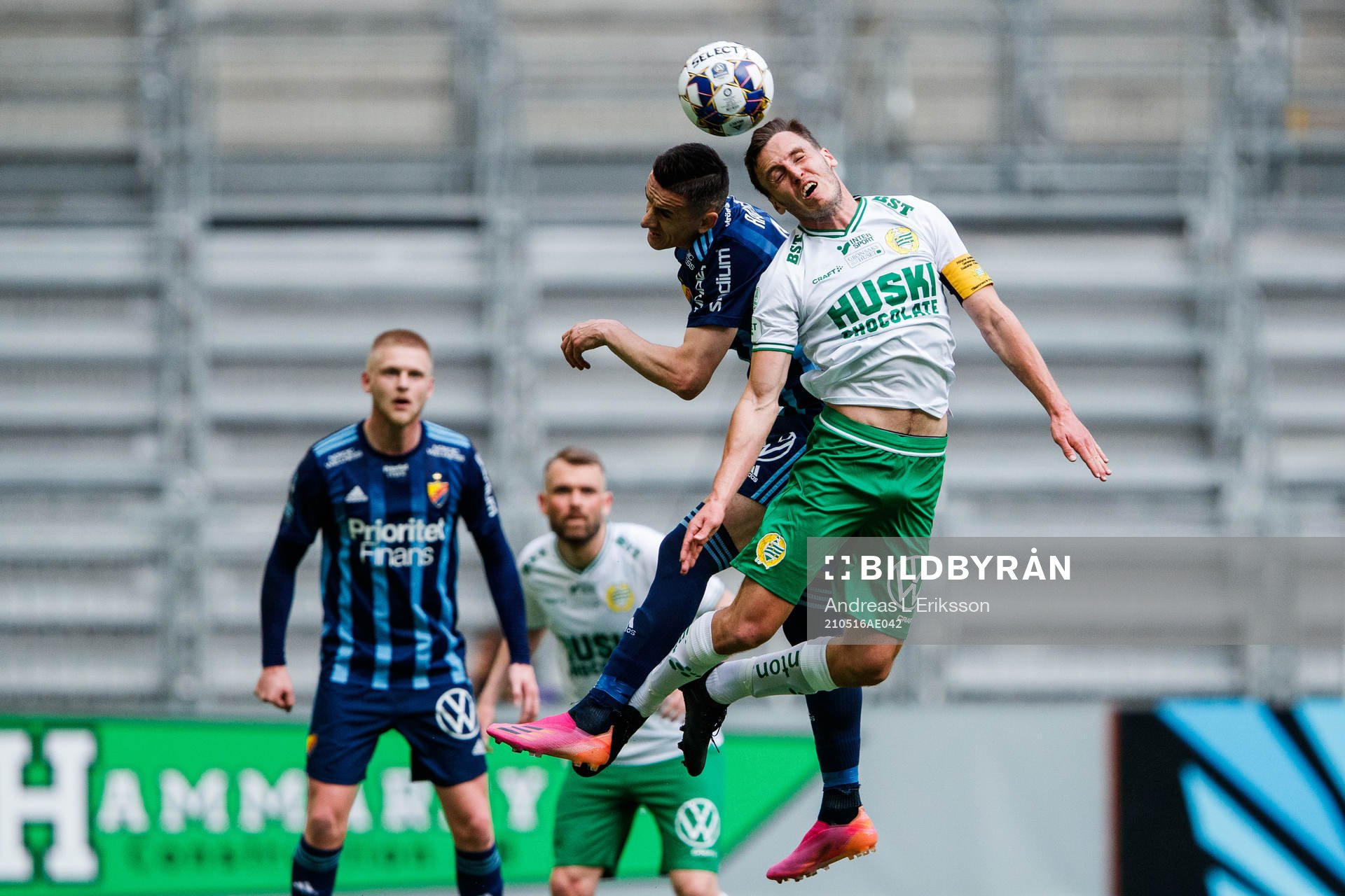 Djurgårdens Haris Radetinac och Hammarbys Jeppe Andersen