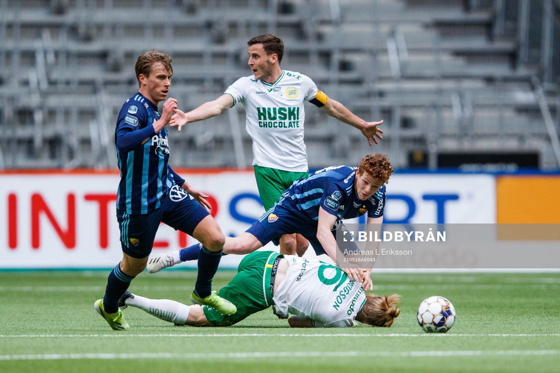 Djurgårdens Aslak Witry och Hammarbys Gustav Ludwigson