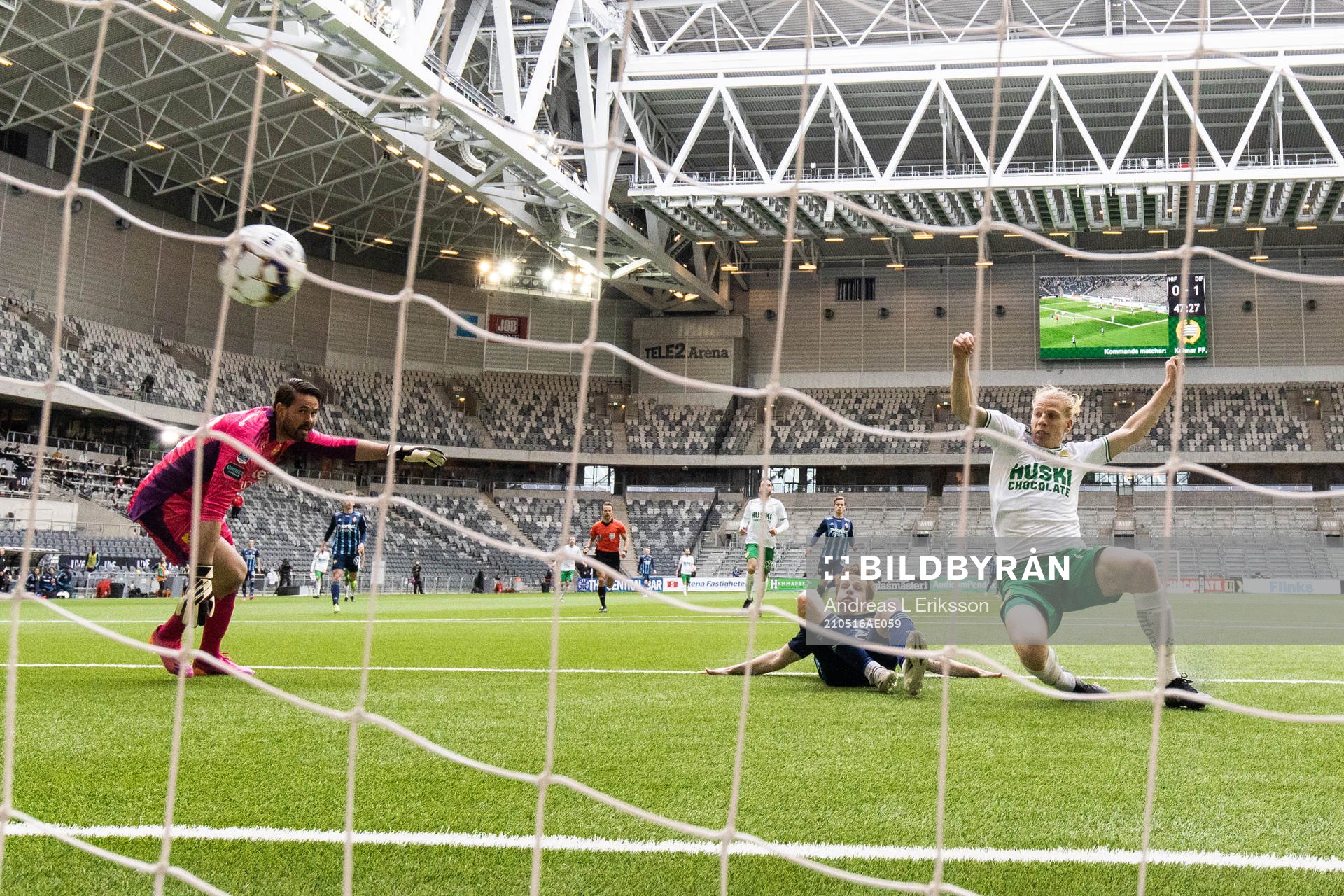 Hammarbys Gustav Ludwigson kvitterar för Hammarbys till
