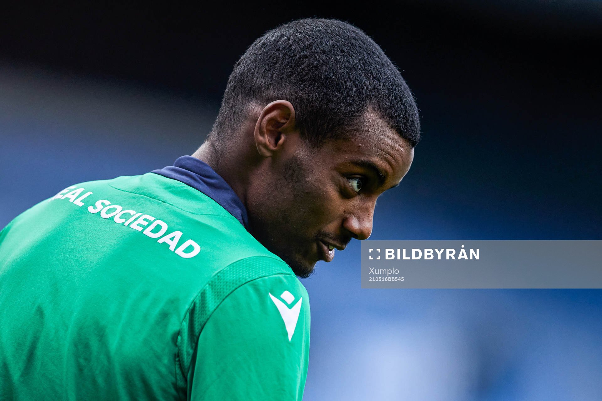 Alexander Isak of Real Sociedad looks