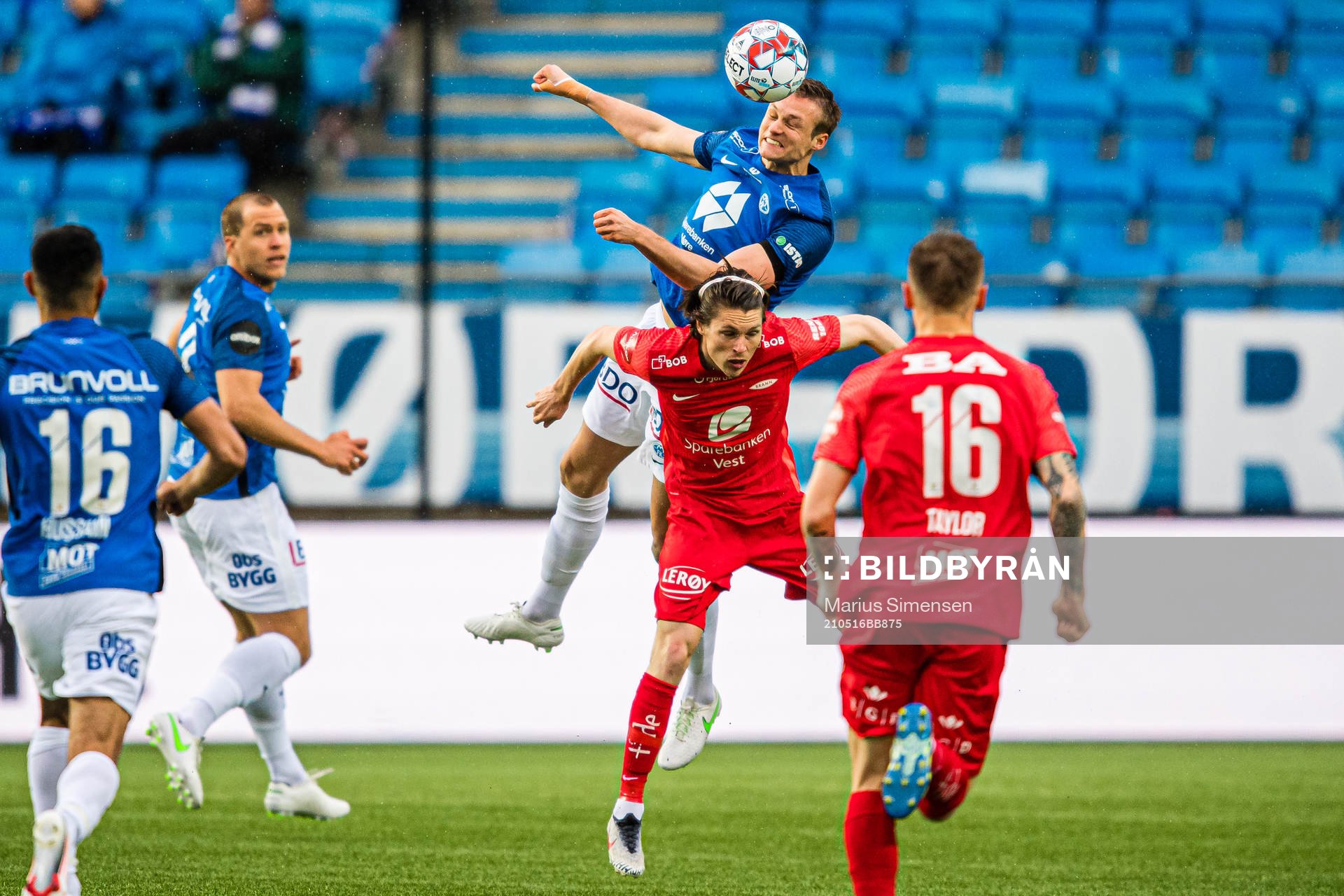 XStian Rode Gregersen of Molde and Kasper Holmboe Skaanes