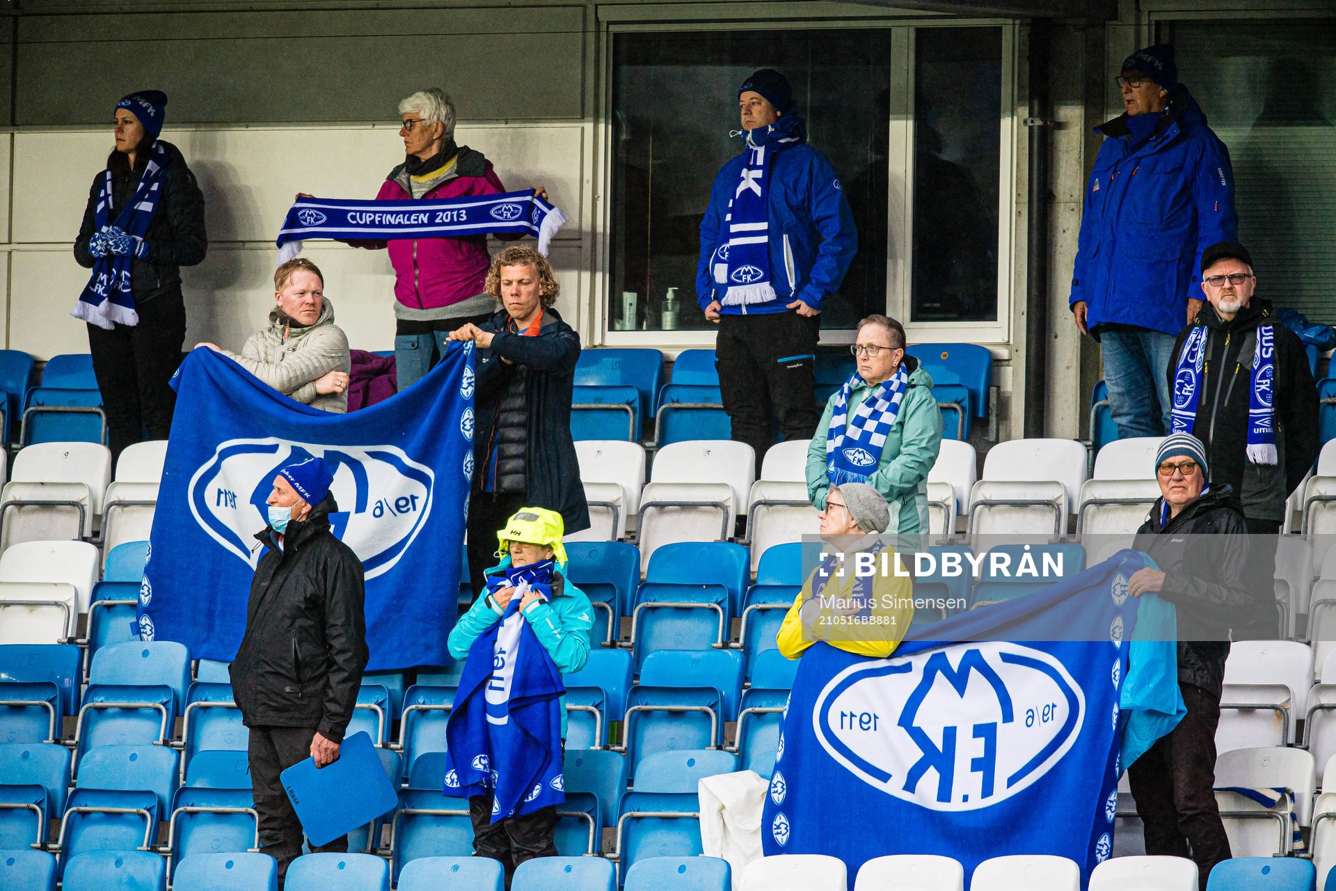 Spectators in the stands