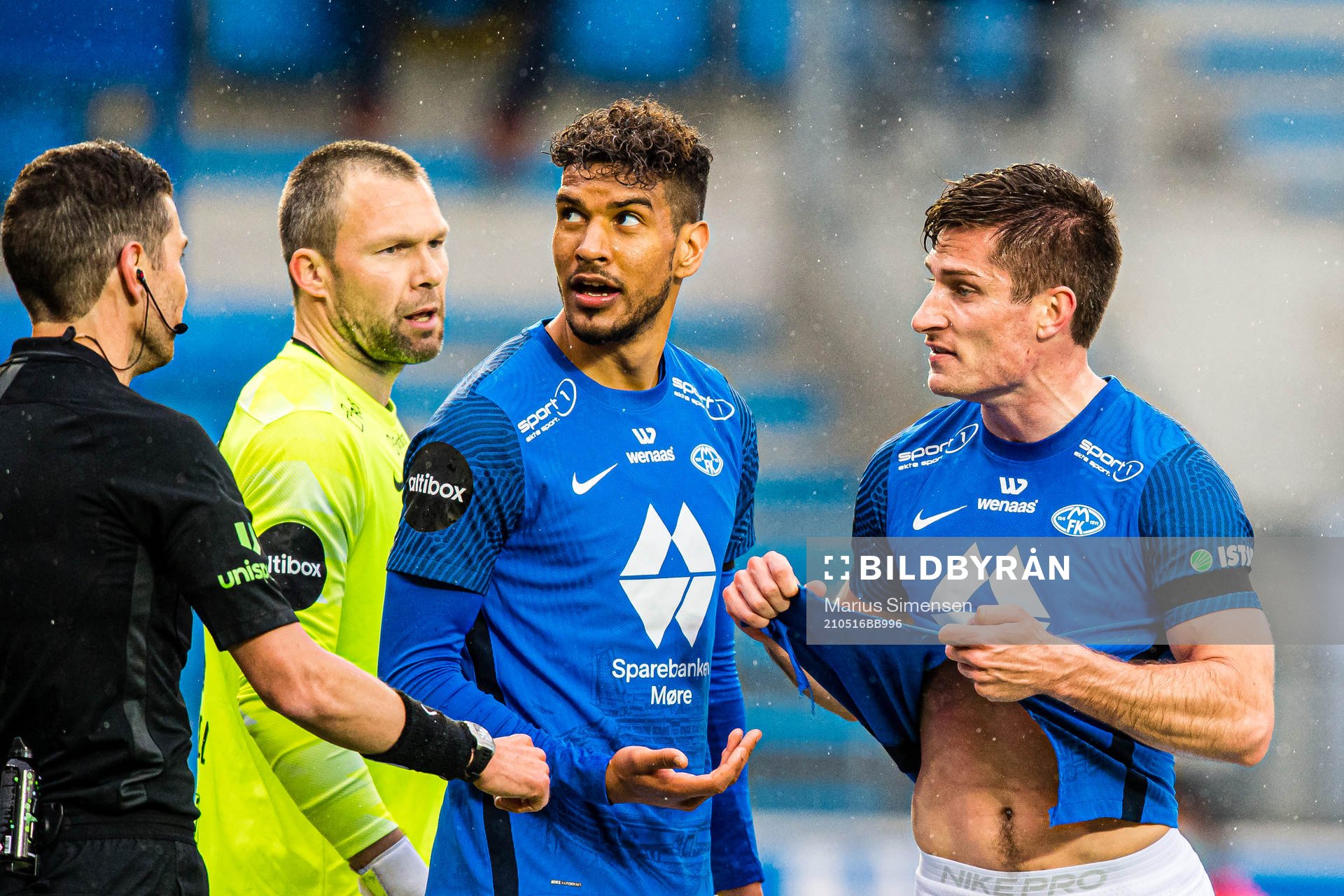 Kristoffer Haugen of Molde reacts