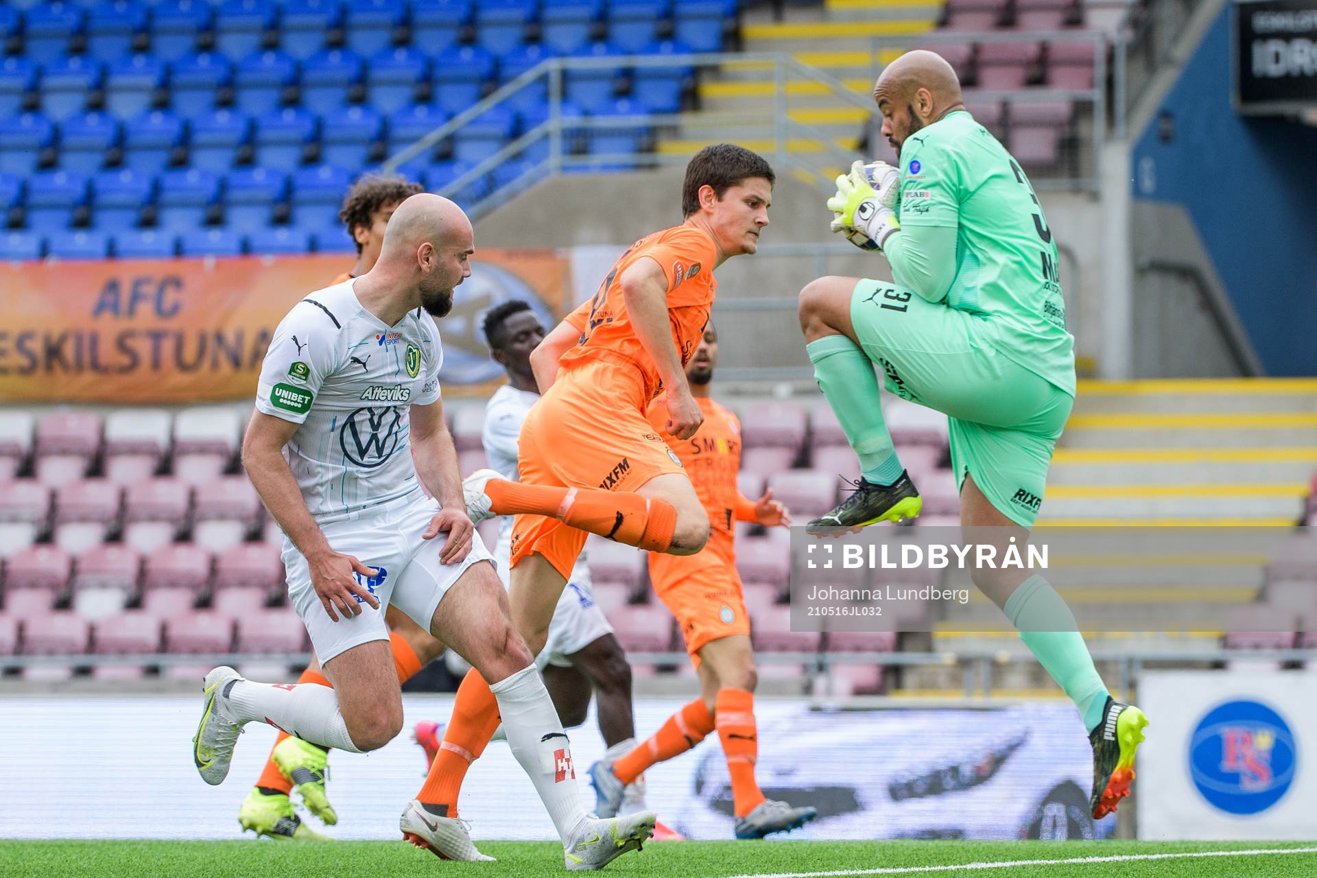 AFC Eskilstunas målvakt Joshua Wicks