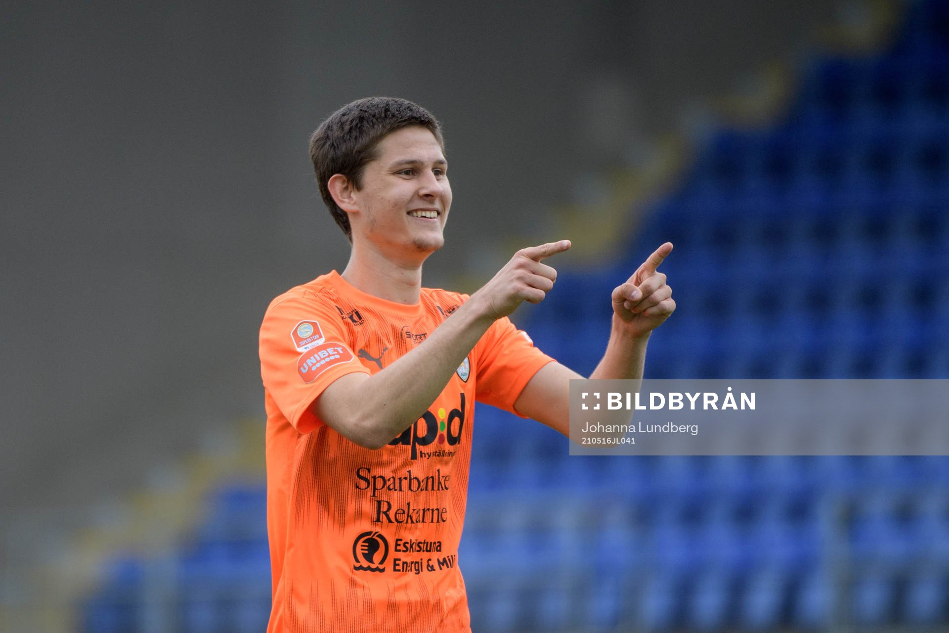 AFC Eskilstunas Rasmus Wikström jublar