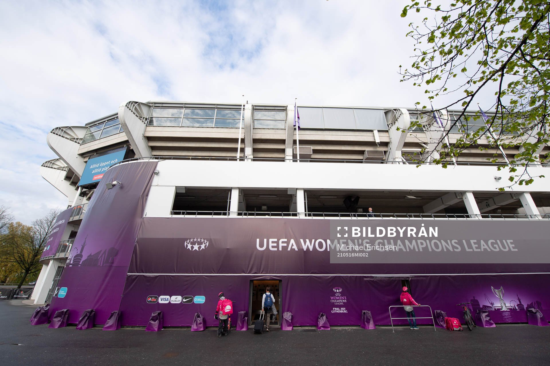 The arena Gamla Ullevi prior to the UEFA Women's Champions